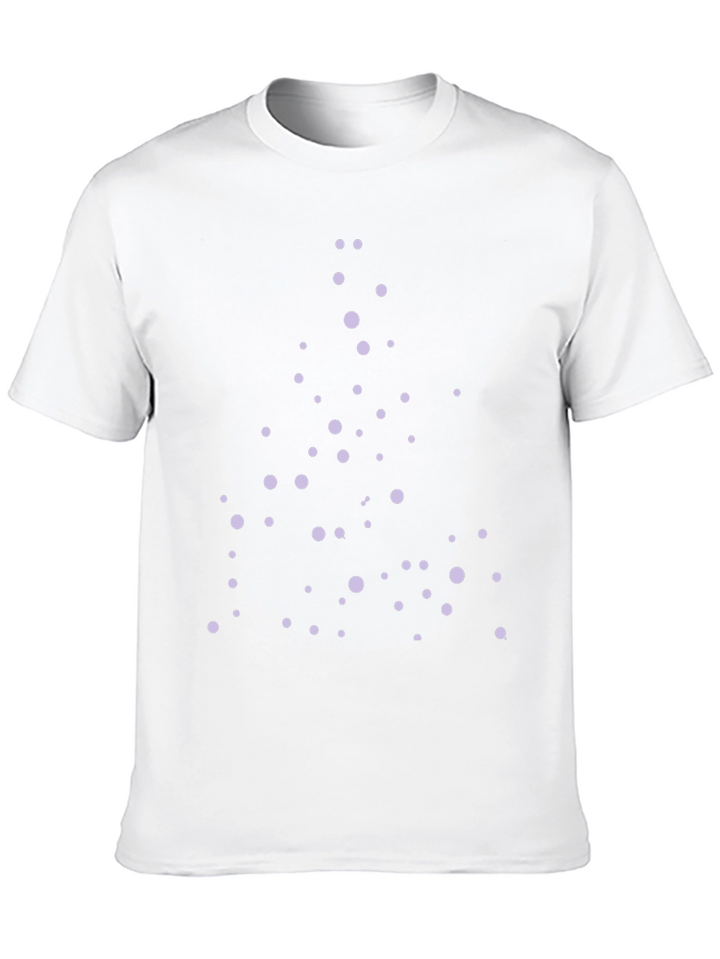 Modern Dotted Design Black T-Shirt