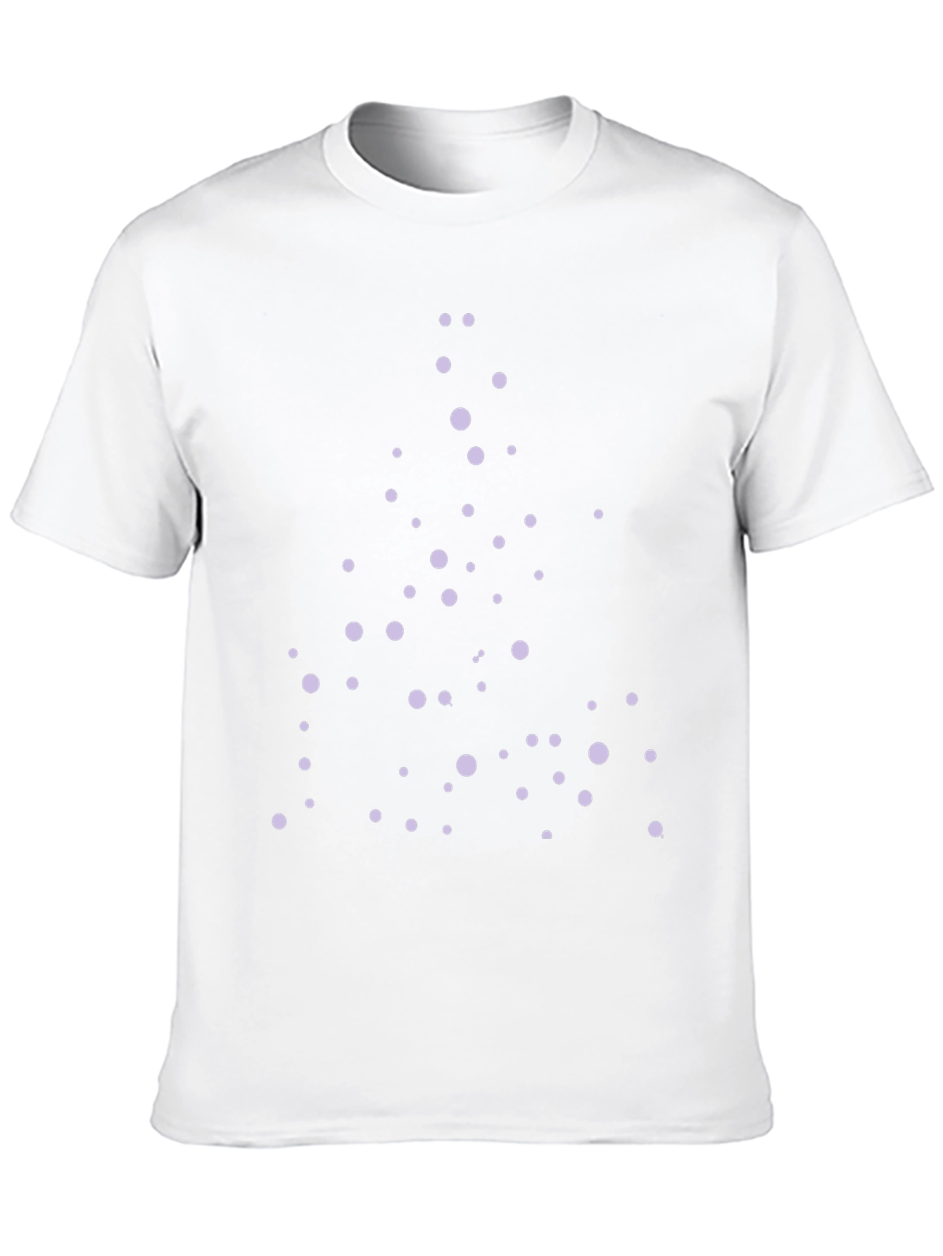 Modern Dotted Design Black T-Shirt