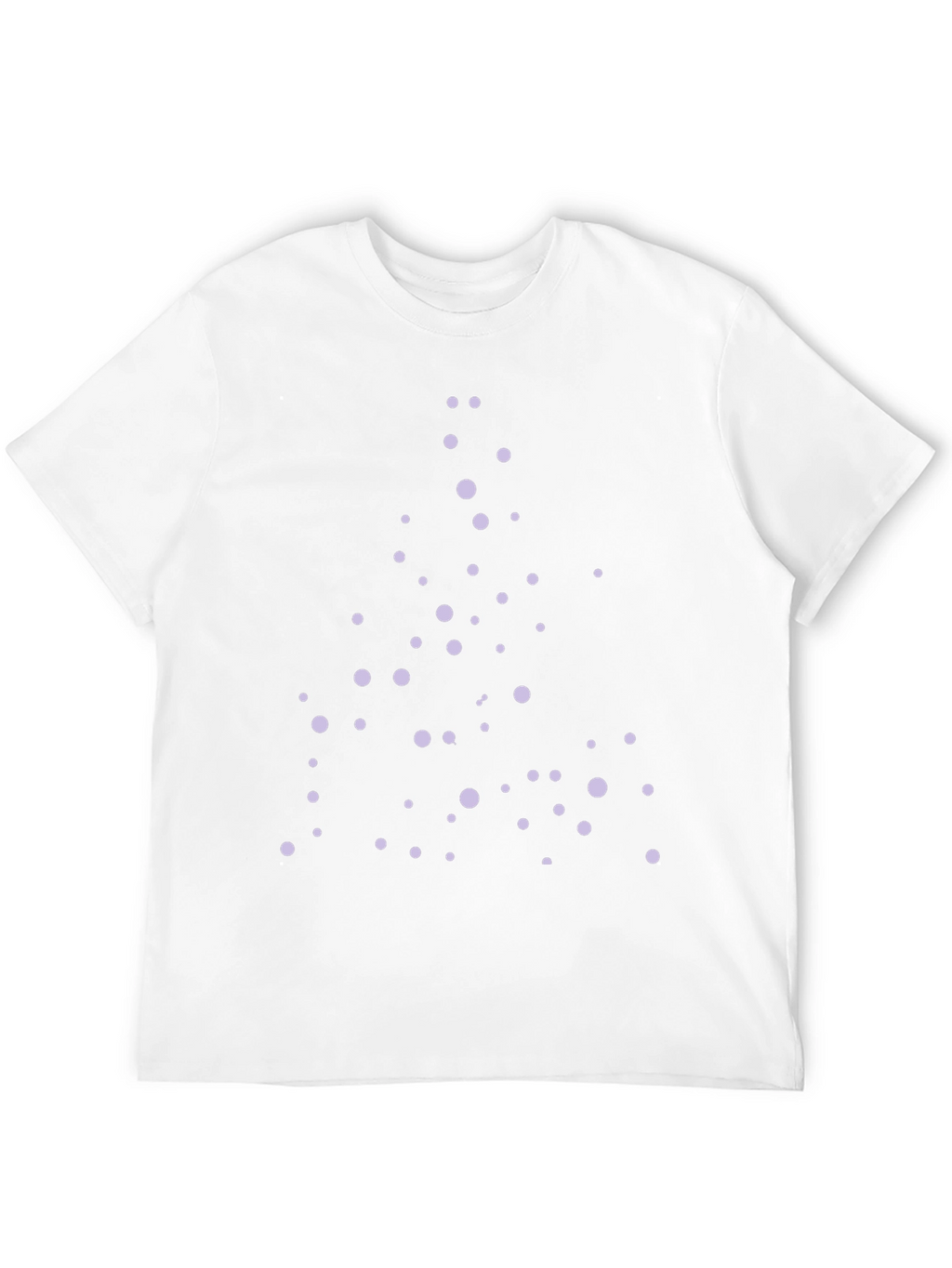 Modern Dotted Design Black T-Shirt