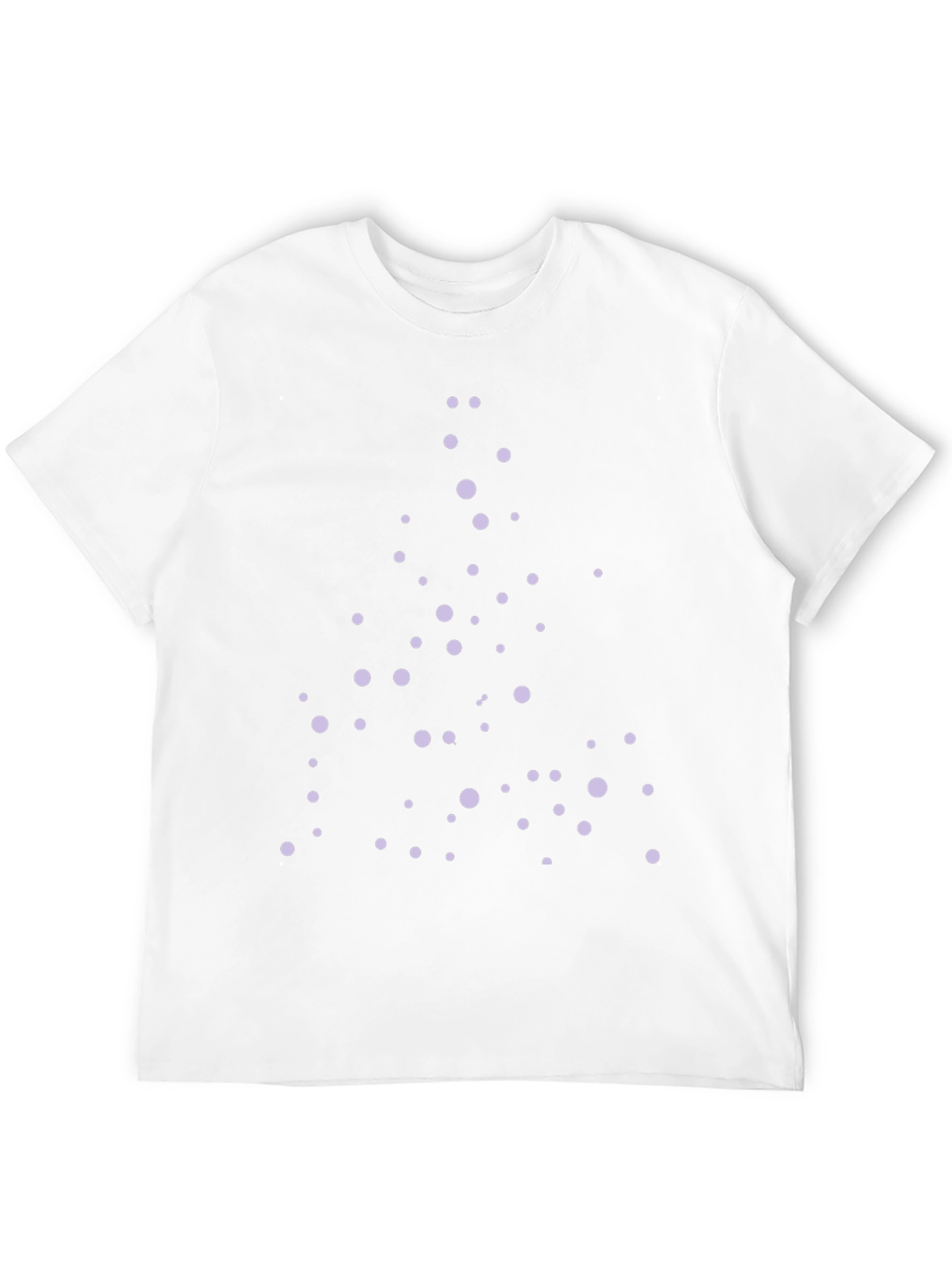 Modern Dotted Design Black T-Shirt