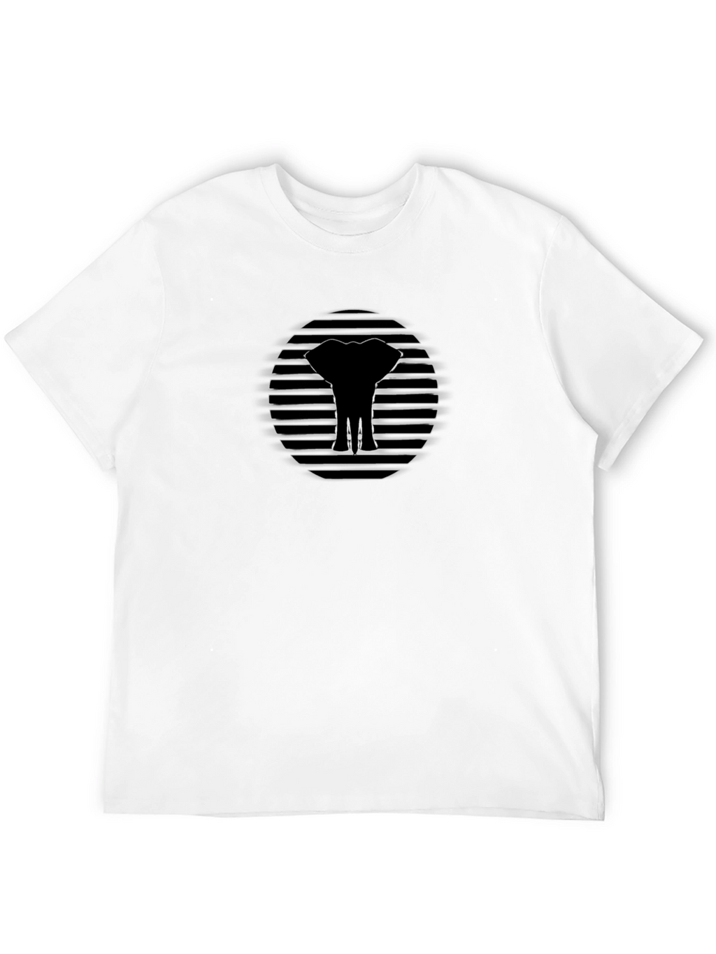 Elephant Silhouette Graphic Tee - Modern Style