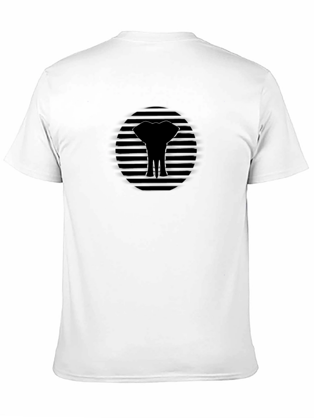 Elephant Silhouette Graphic Tee - Modern Style