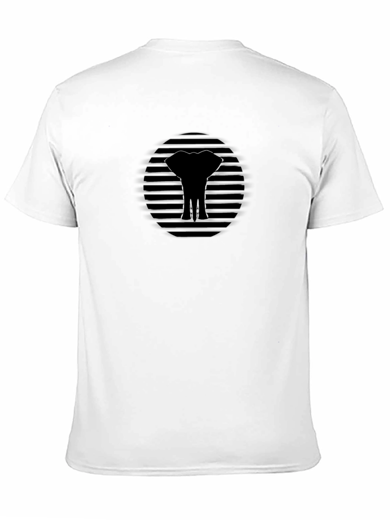 Elephant Silhouette Graphic Tee - Modern Style
