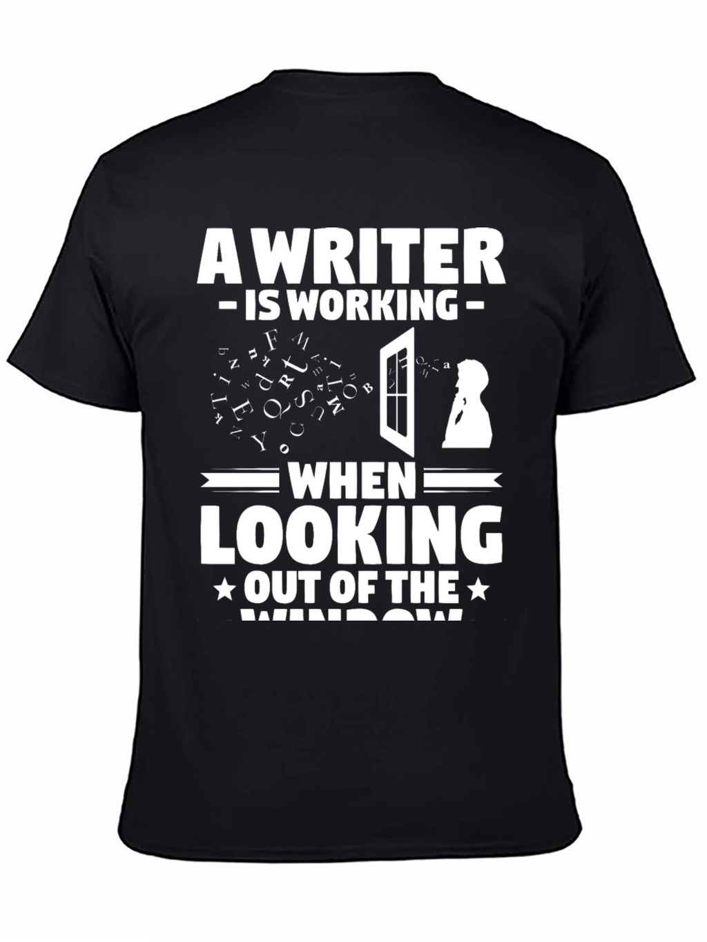Writer at Work Funny Graphic T-Shirt