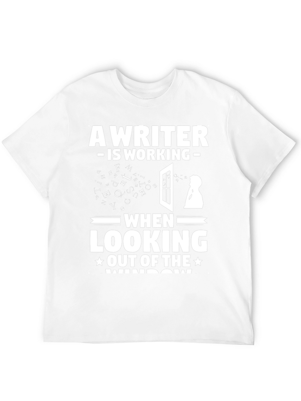 Writer at Work Funny Graphic T-Shirt