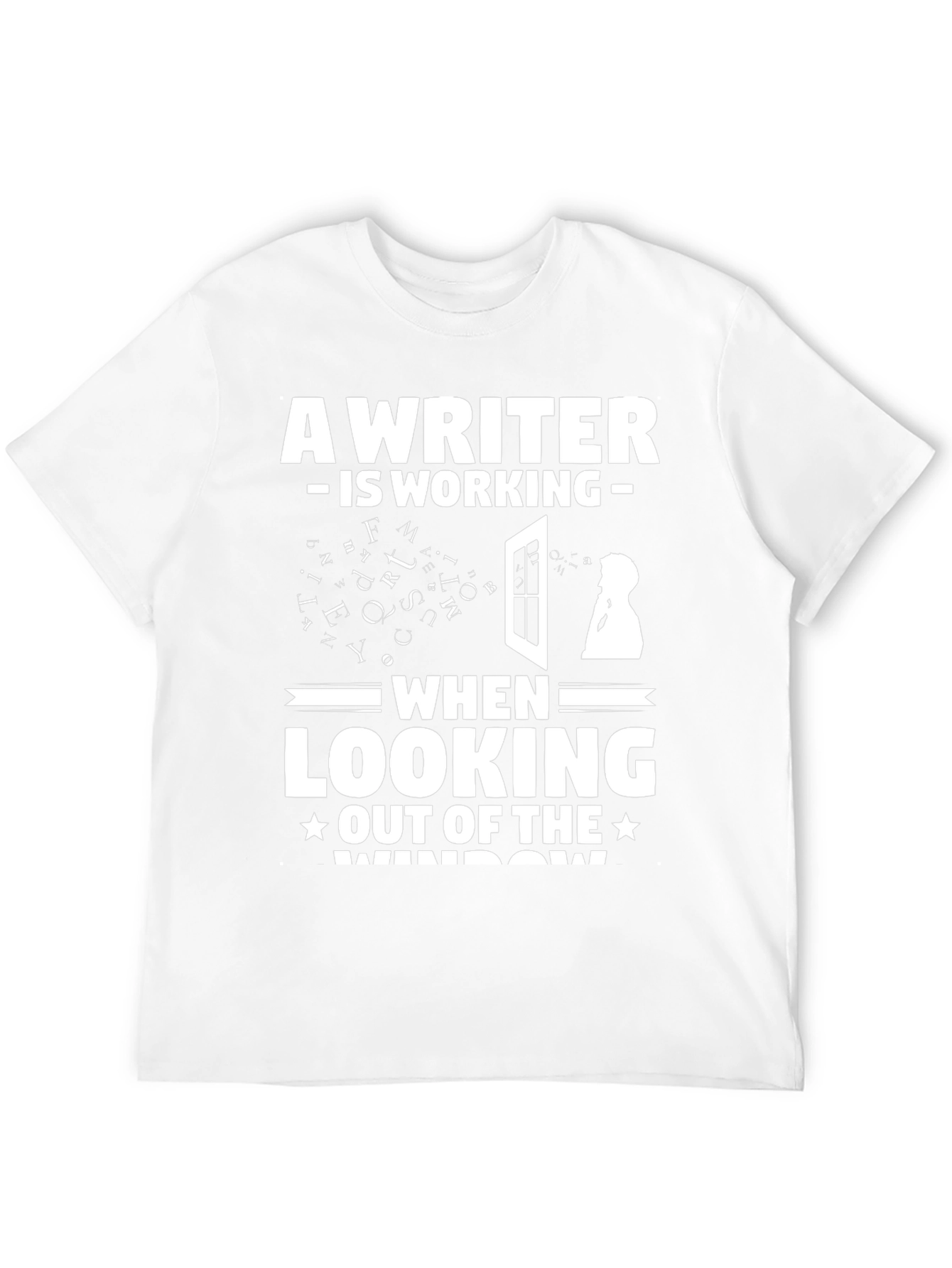 Writer at Work Funny Graphic T-Shirt