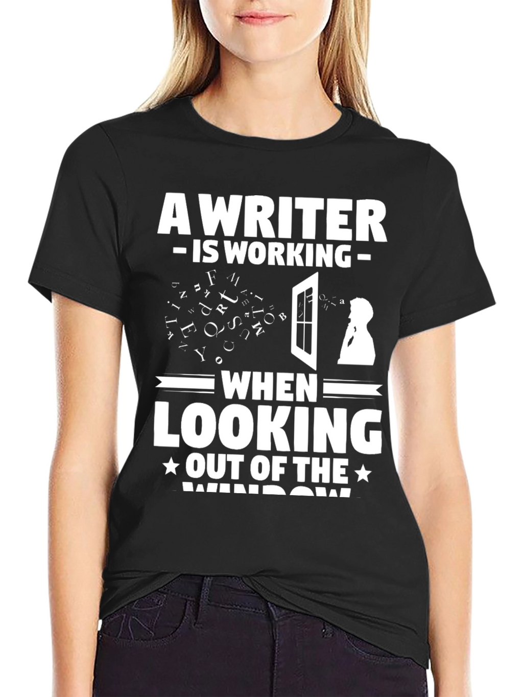 Writer at Work Funny Graphic T-Shirt