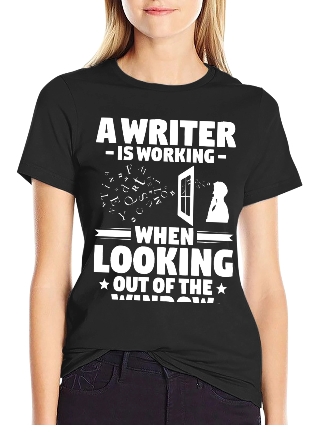 Writer at Work Funny Graphic T-Shirt