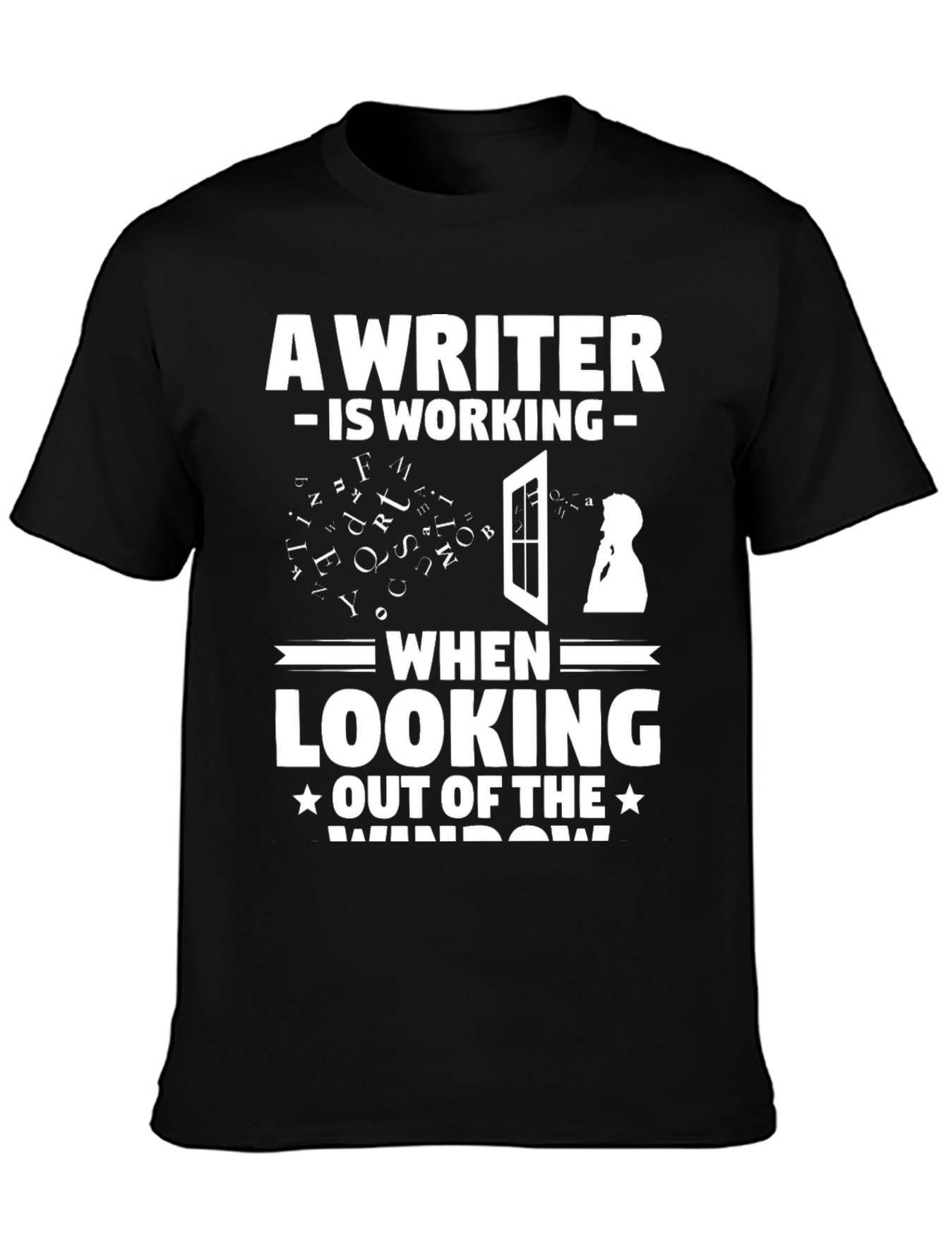 Writer at Work Funny Graphic T-Shirt