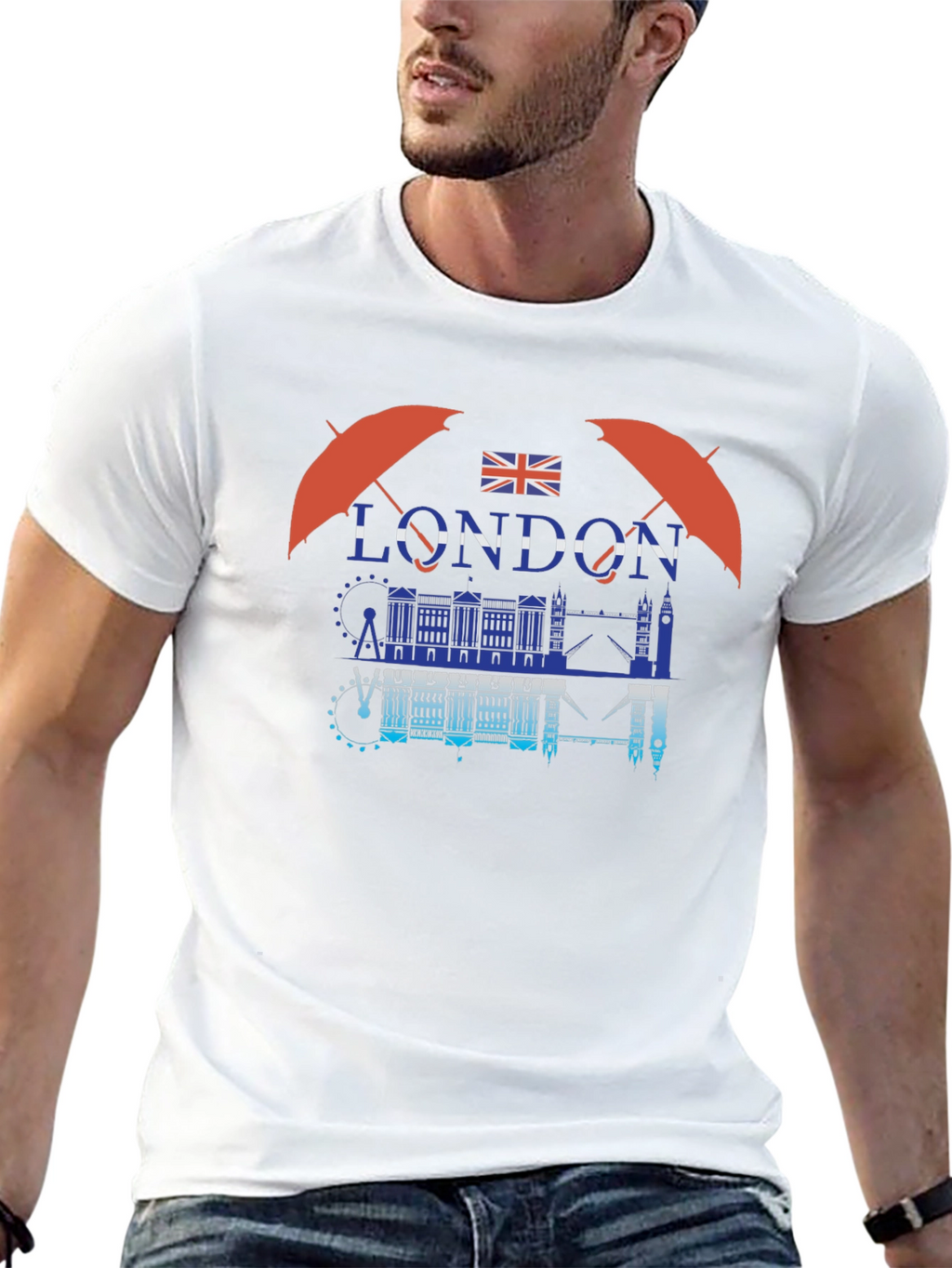 London Graphic Print Crew Neck T-Shirt