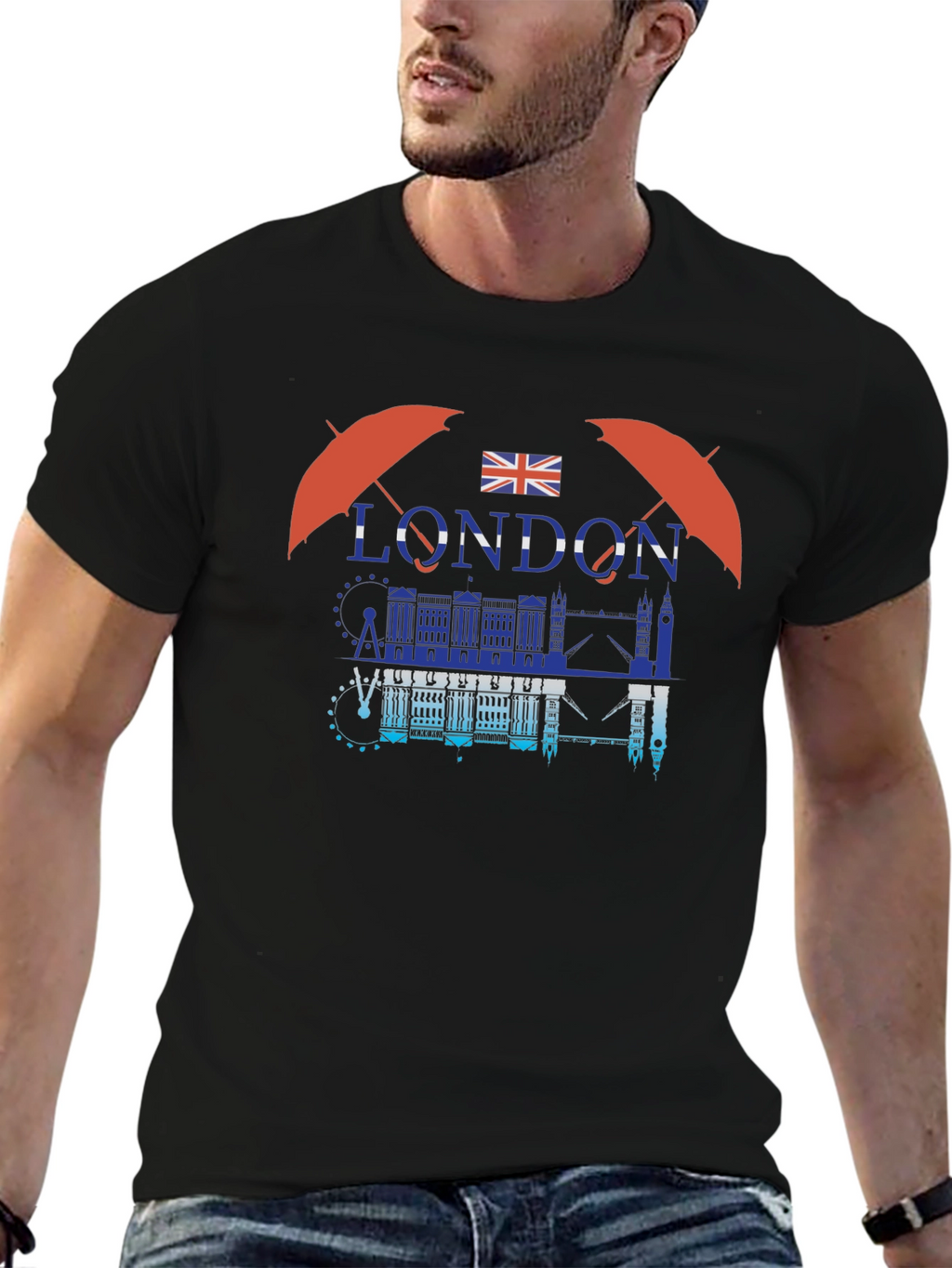 London Graphic Print Crew Neck T-Shirt