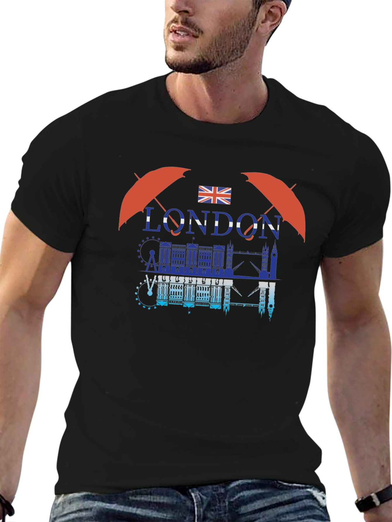 London Graphic Print Crew Neck T-Shirt