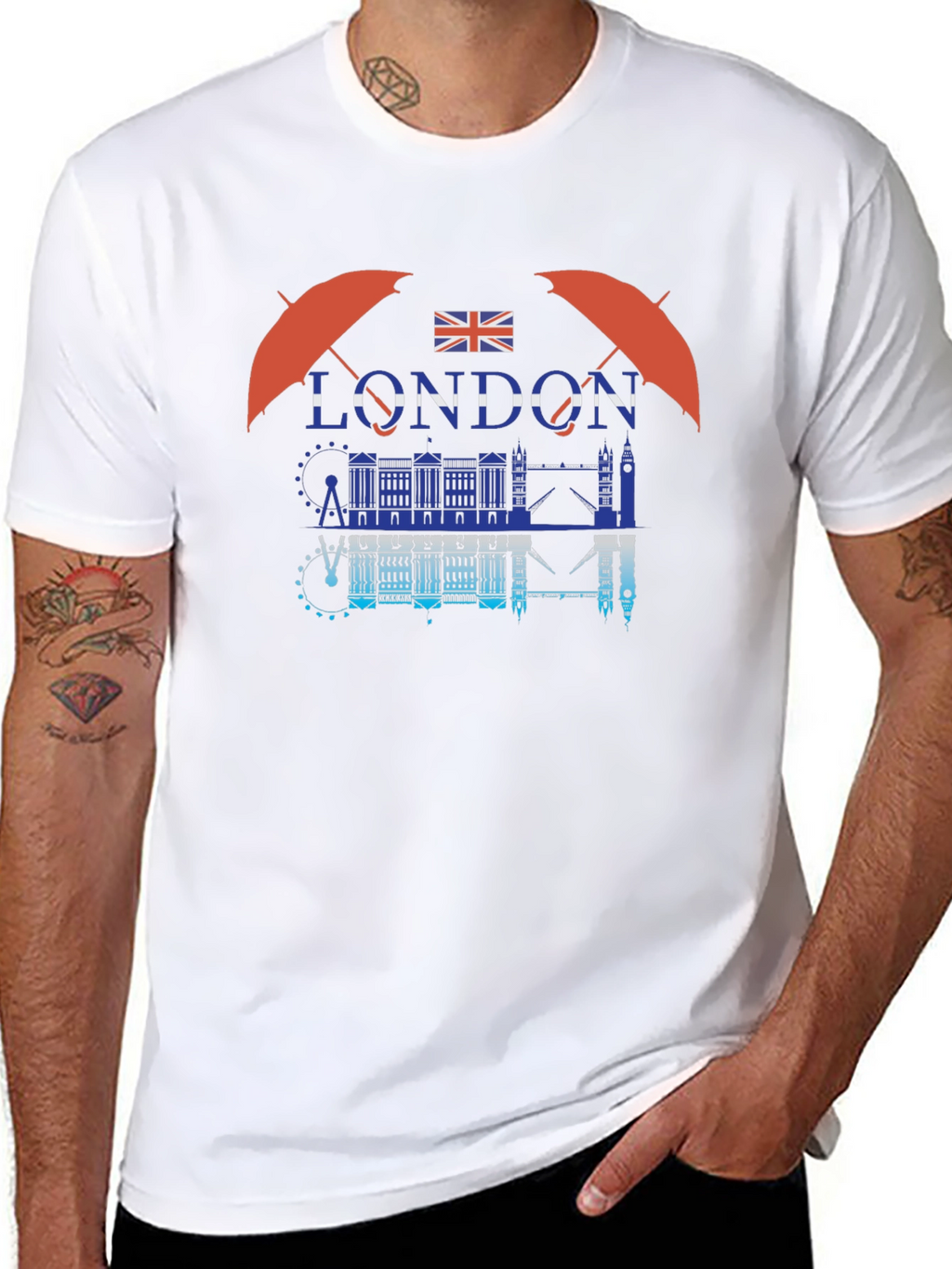 London Graphic Print Crew Neck T-Shirt