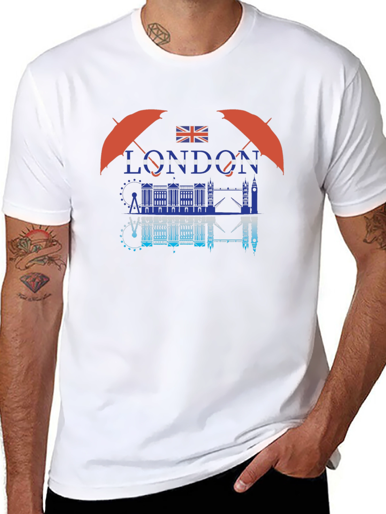 London Graphic Print Crew Neck T-Shirt