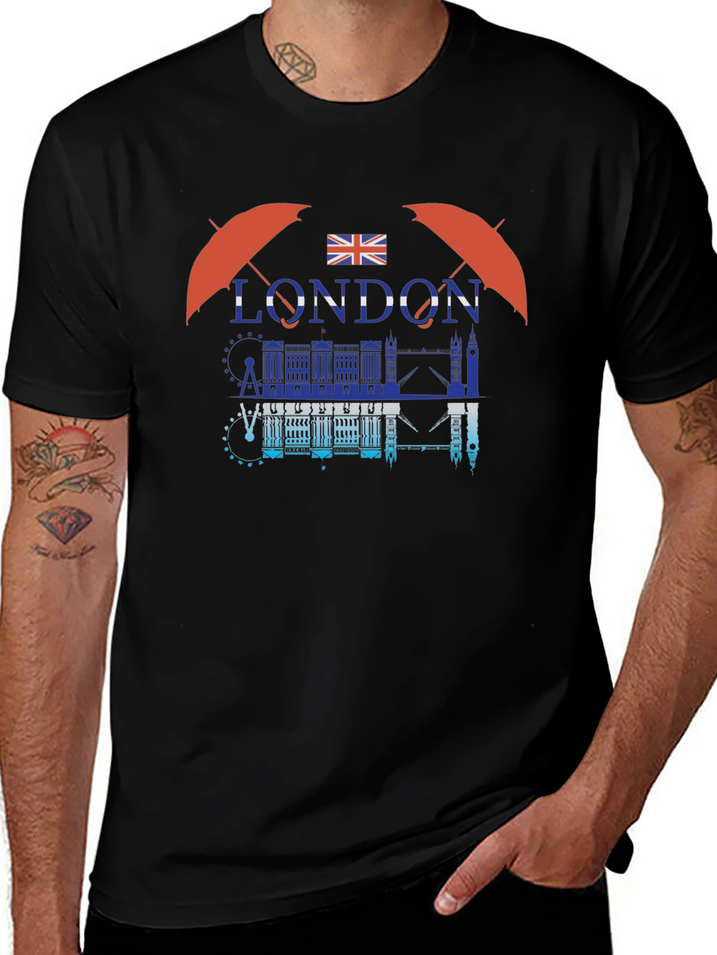 London Graphic Print Crew Neck T-Shirt