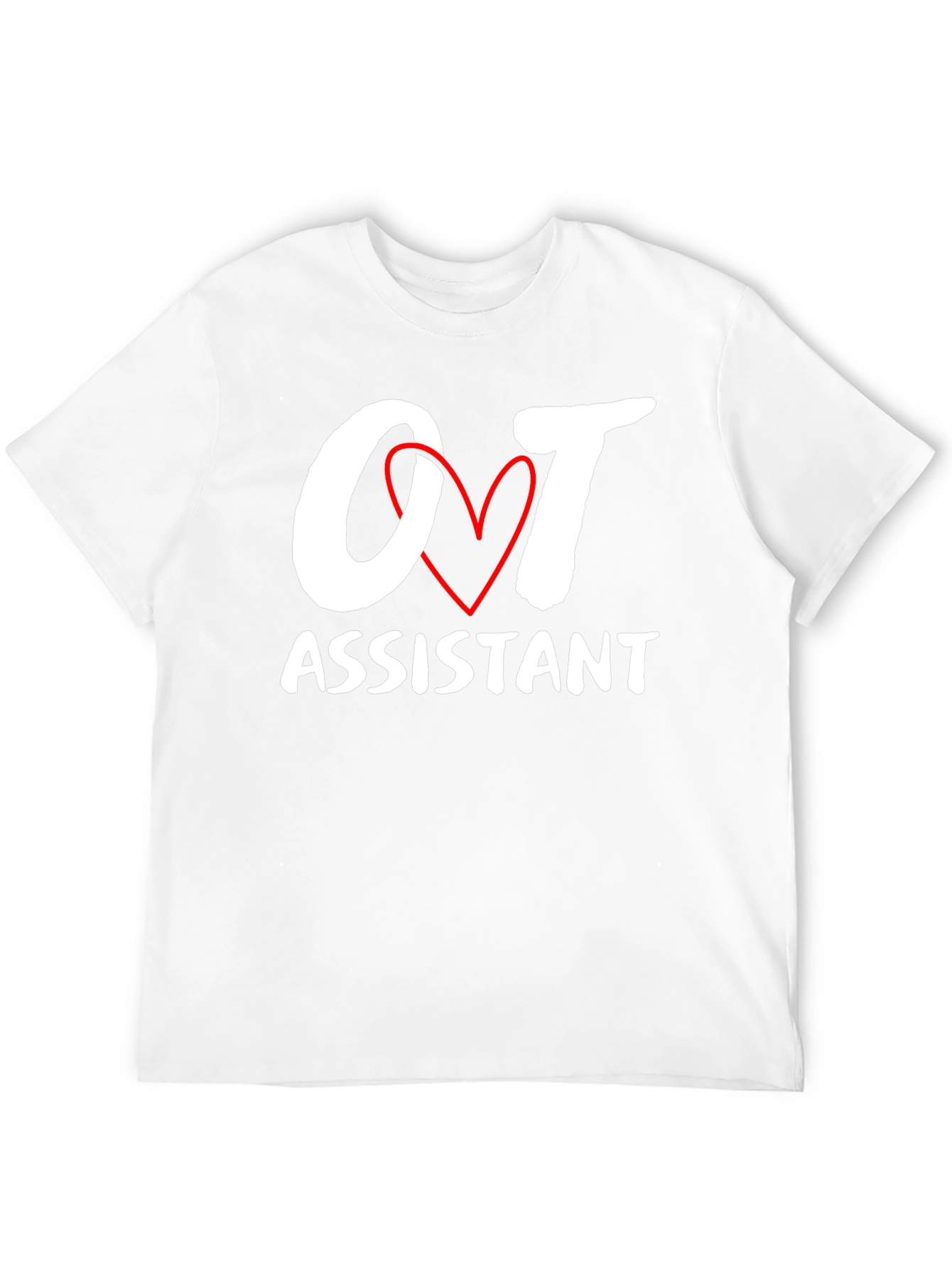 OT Assistant Heart Graphic Black Tee
