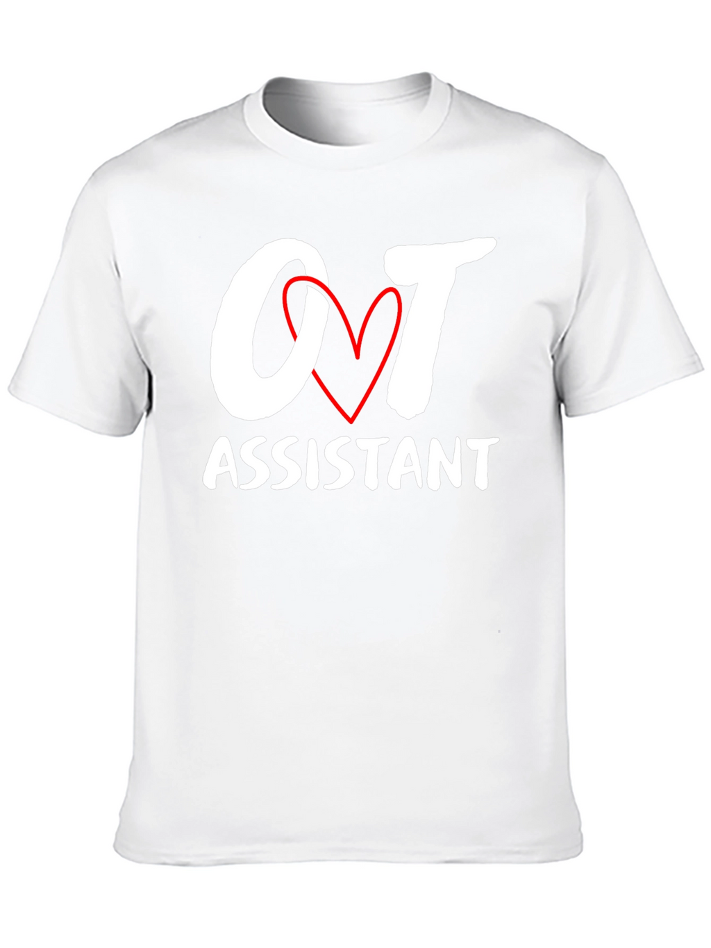 OT Assistant Heart Graphic Black Tee
