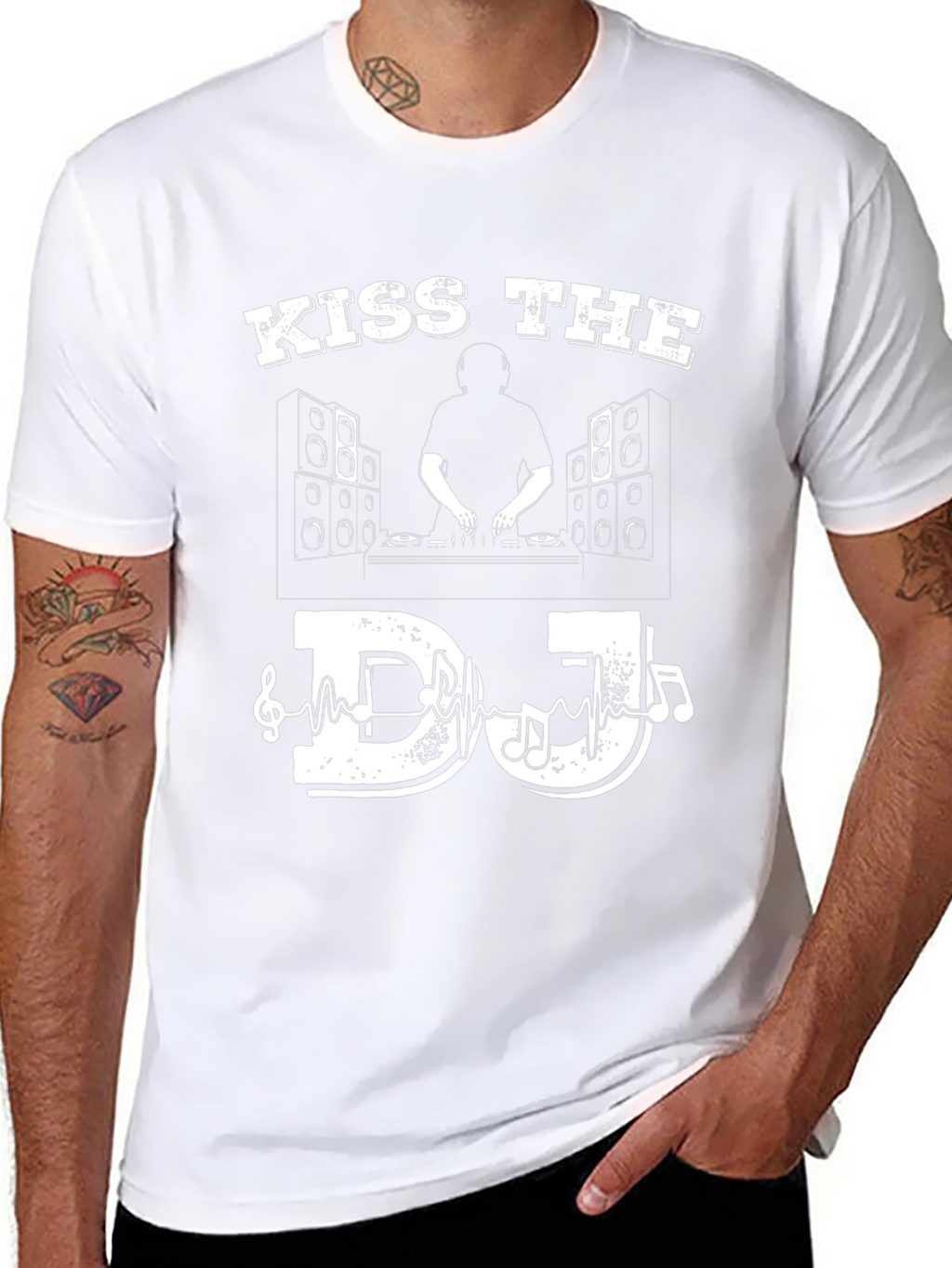 Kiss The DJ Graphic T-Shirt