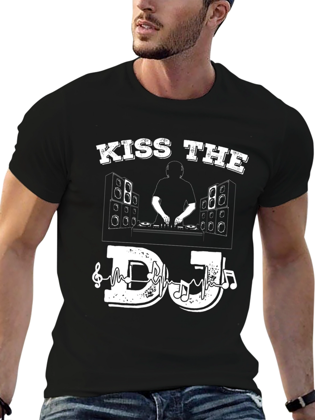 Kiss The DJ Graphic T-Shirt