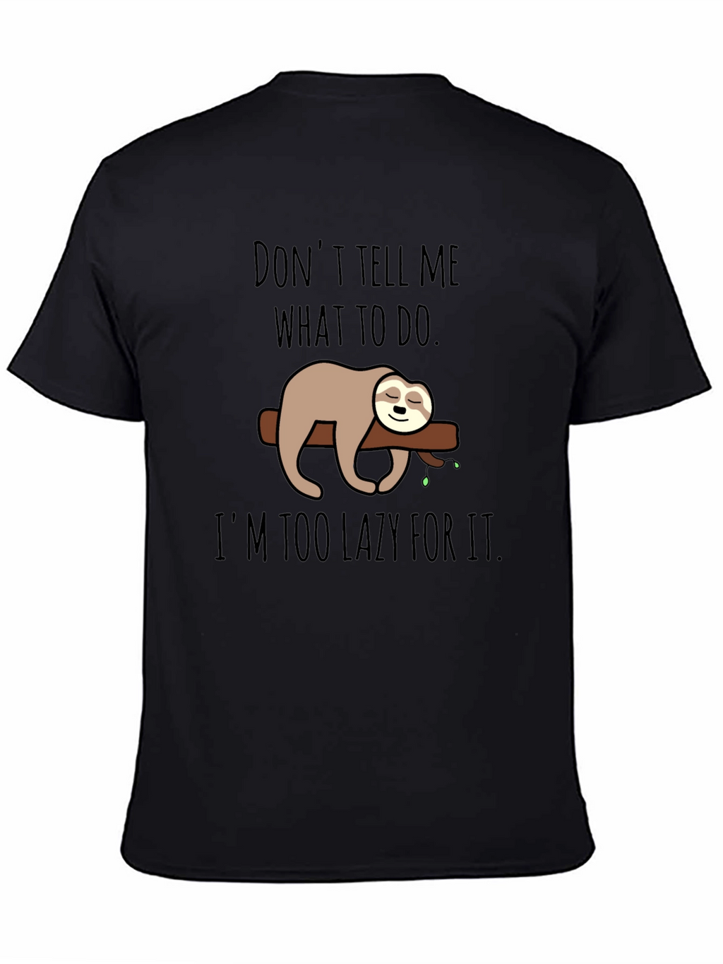 Lazy Sloth Graphic T-Shirt - Funny Relaxed Tee