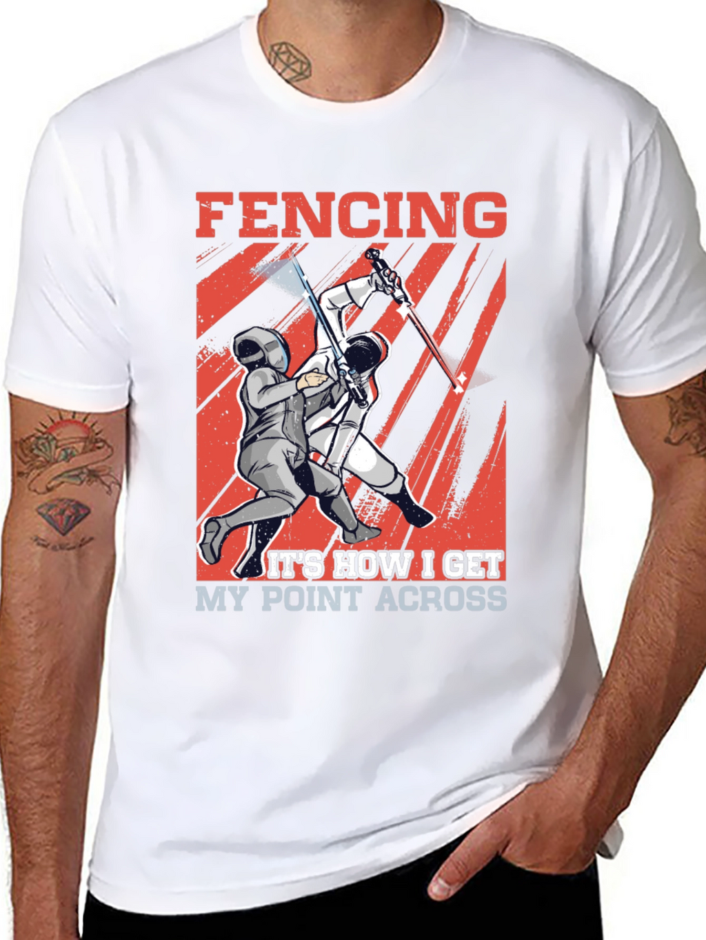 Fencing T-Shirt - How I Get My Point Across