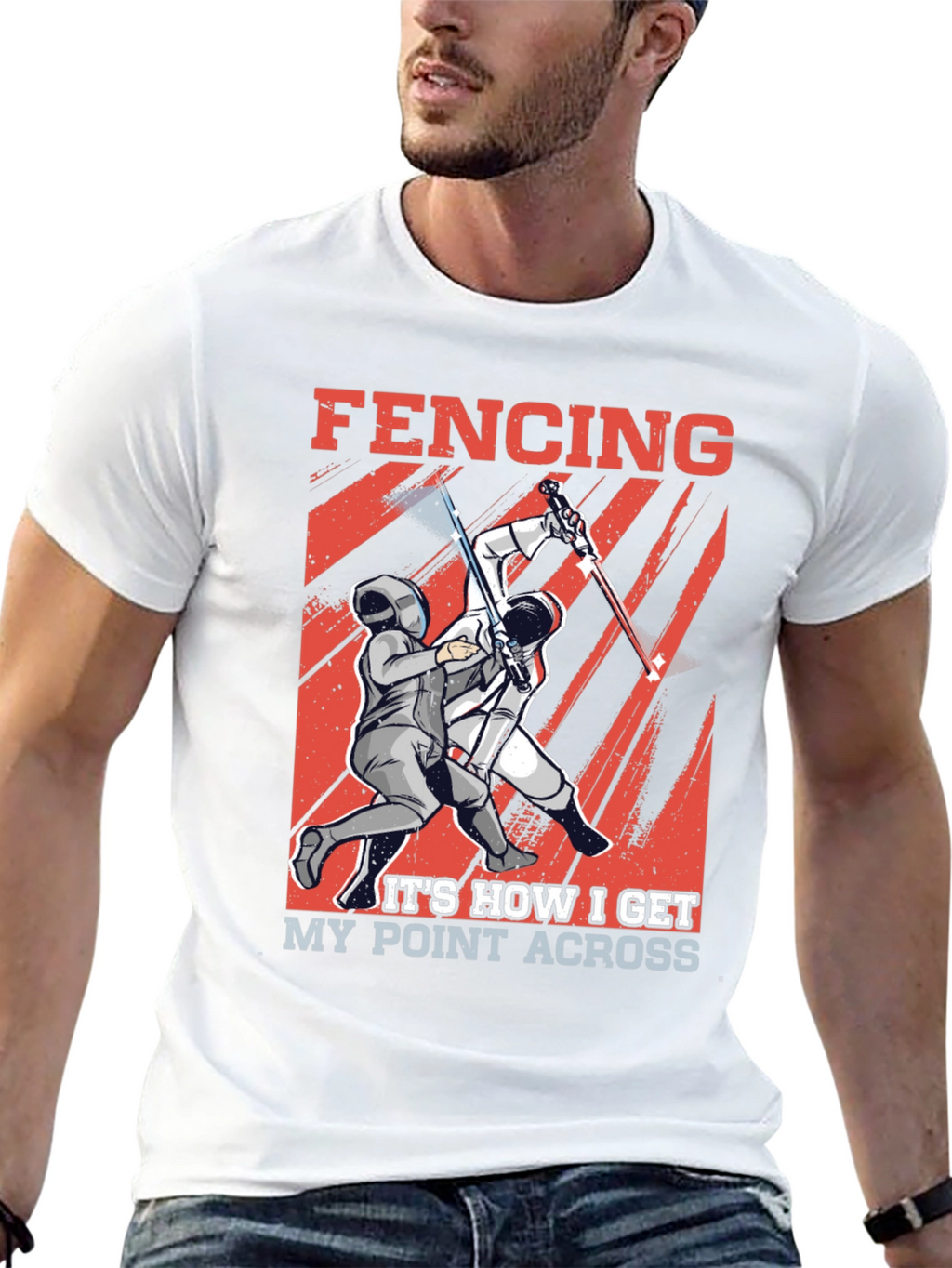 Fencing T-Shirt - How I Get My Point Across