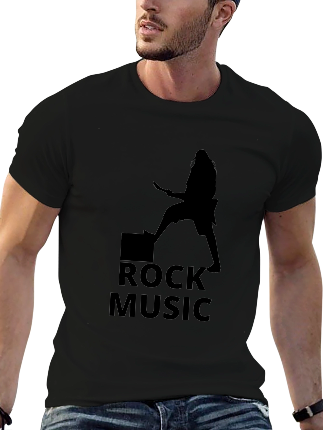 Rock Music Graphic T-Shirt - Classic Rocker Tee