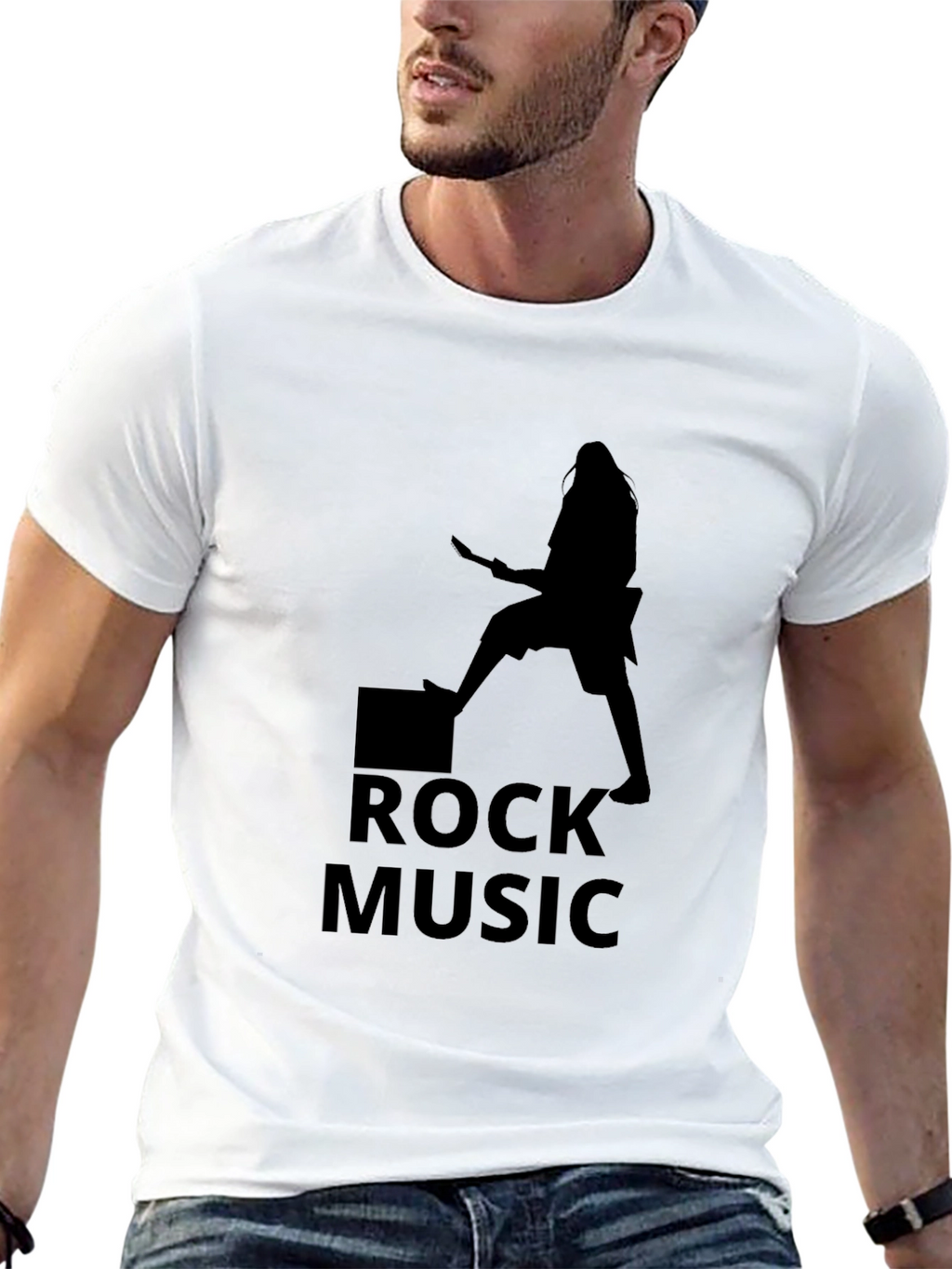 Rock Music Graphic T-Shirt - Classic Rocker Tee