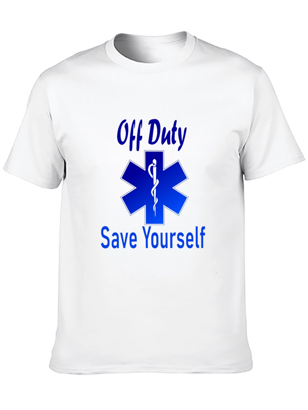 Off Duty Save Yourself Black Graphic T-Shirt
