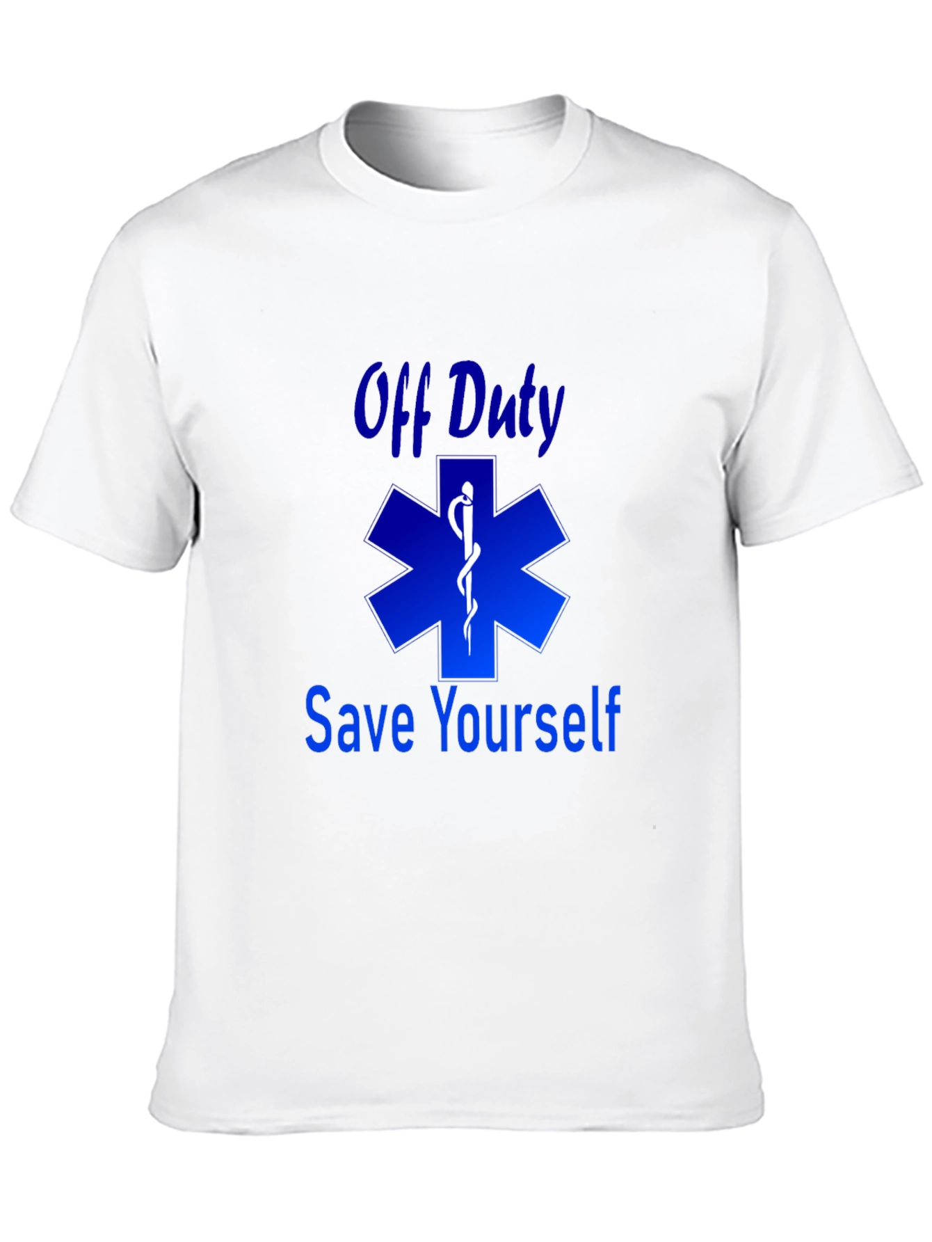 Off Duty Save Yourself Black Graphic T-Shirt