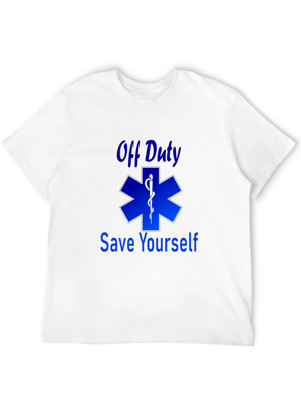 Off Duty Save Yourself Black Graphic T-Shirt