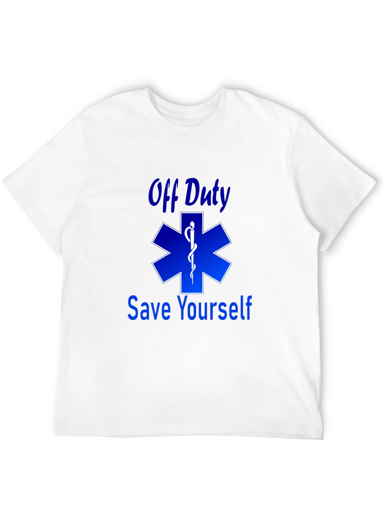 Off Duty Save Yourself Black Graphic T-Shirt