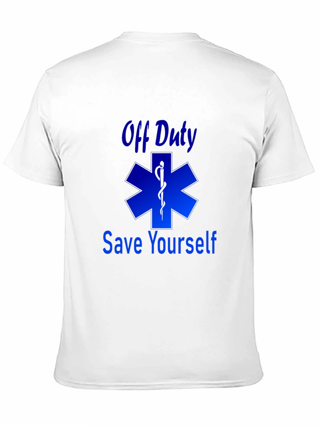 Off Duty Save Yourself Black Graphic T-Shirt