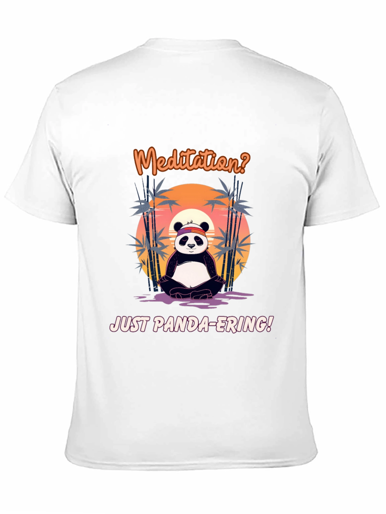 Meditation Panda T-Shirt - Funny Panda-ering Tee