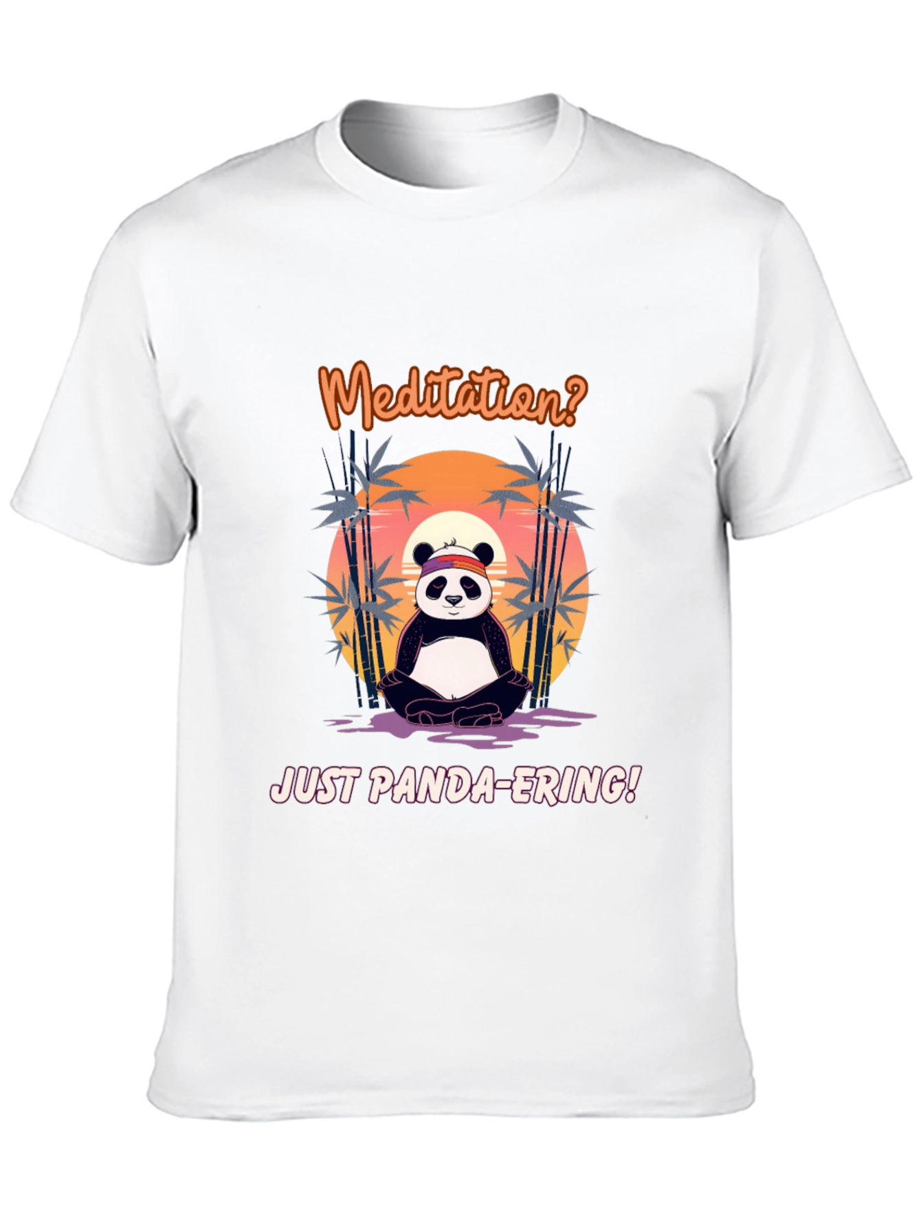 Meditation Panda T-Shirt - Funny Panda-ering Tee