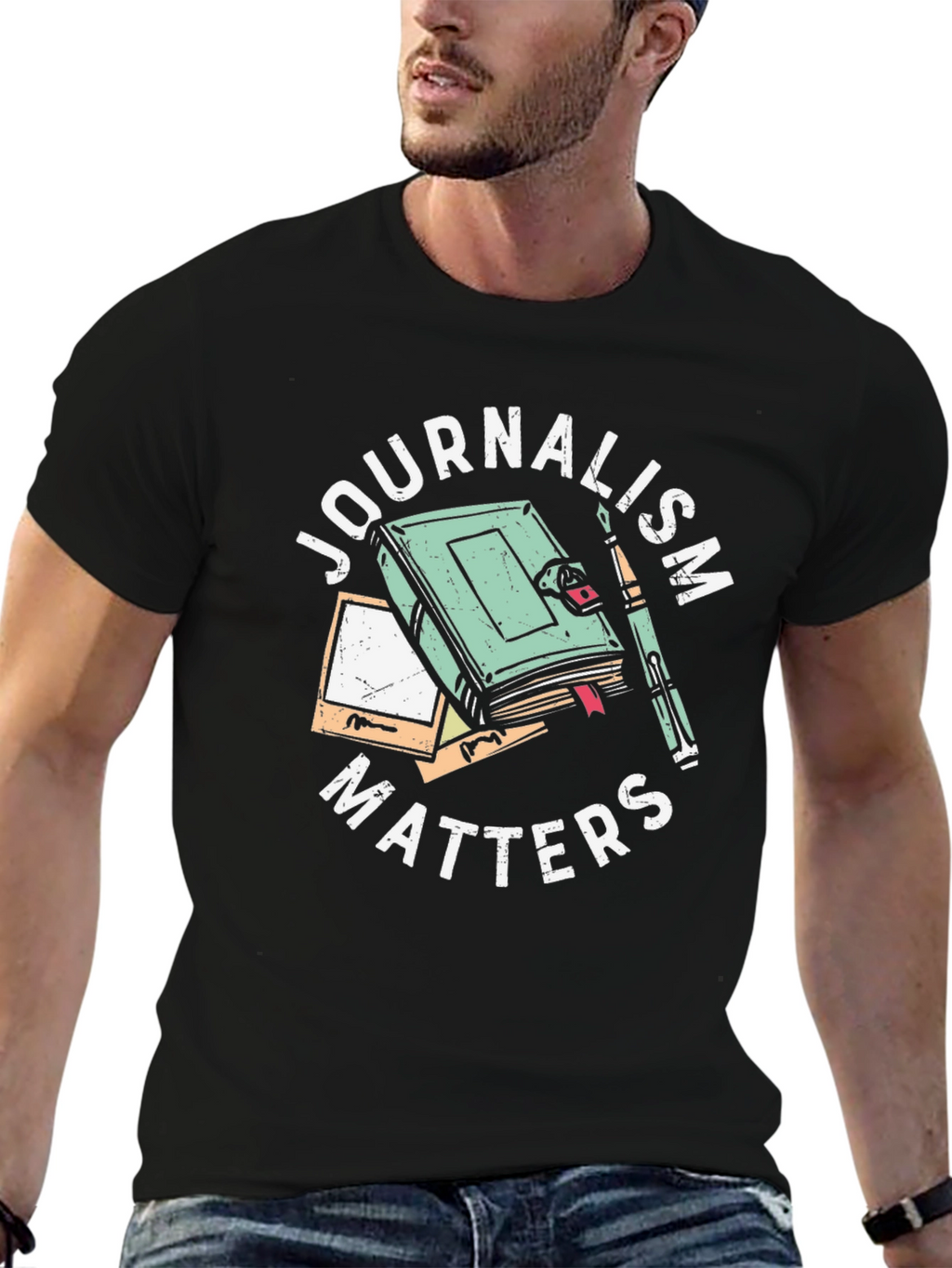 Journalism Matters Graphic Tee - Black T-Shirt