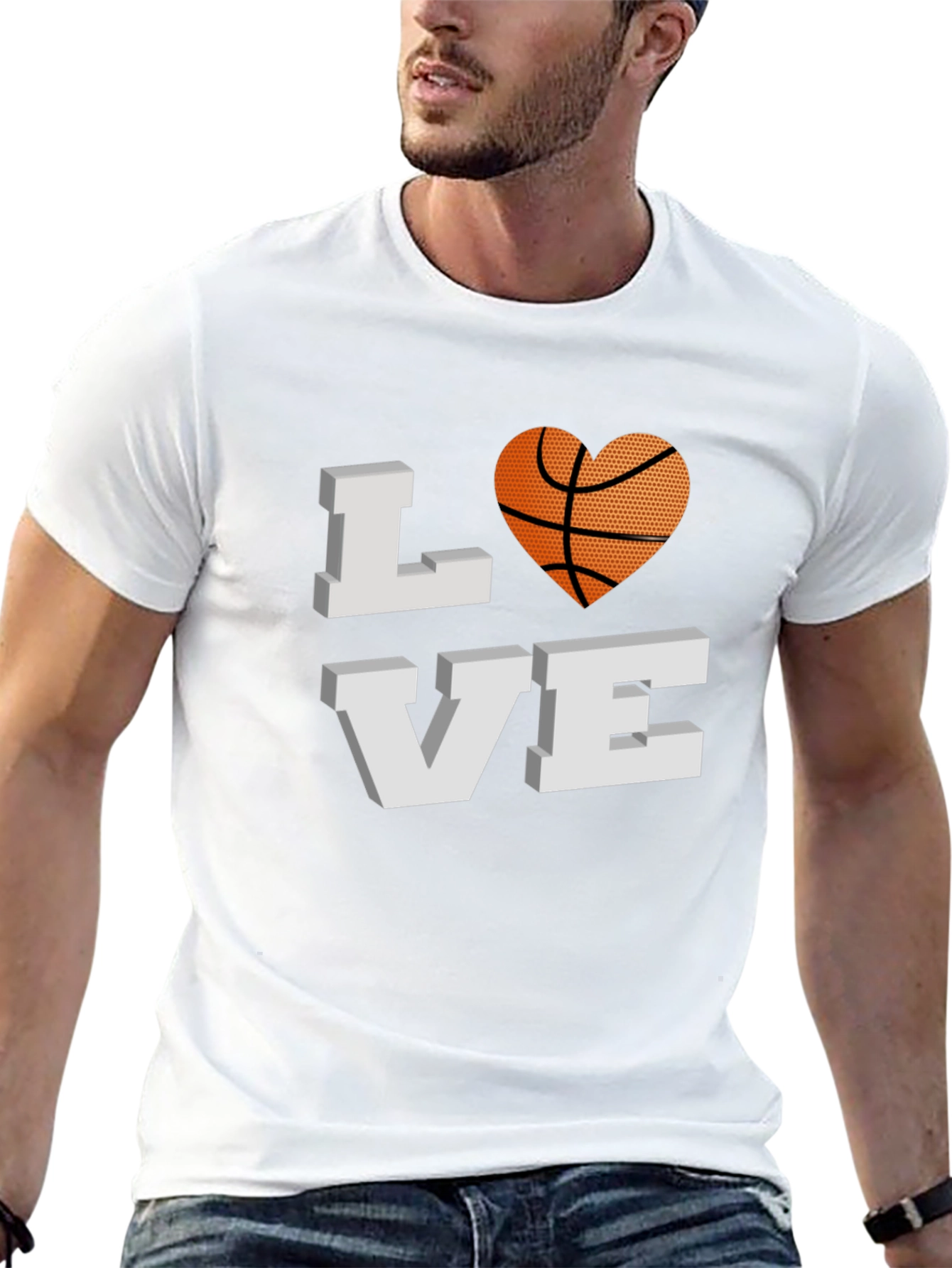 Basketball Love Graphic T-Shirt