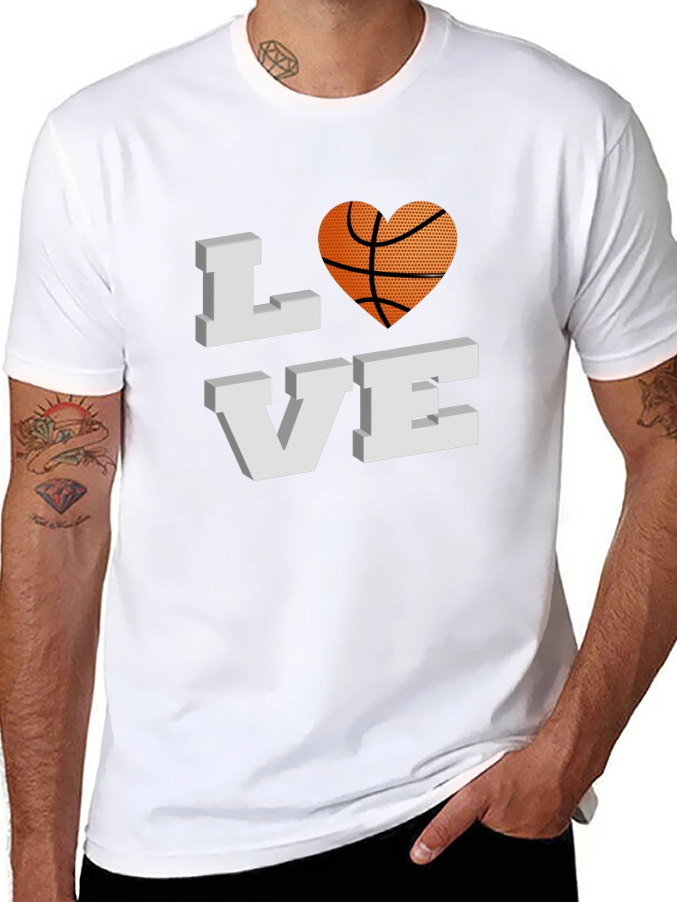 Basketball Love Graphic T-Shirt