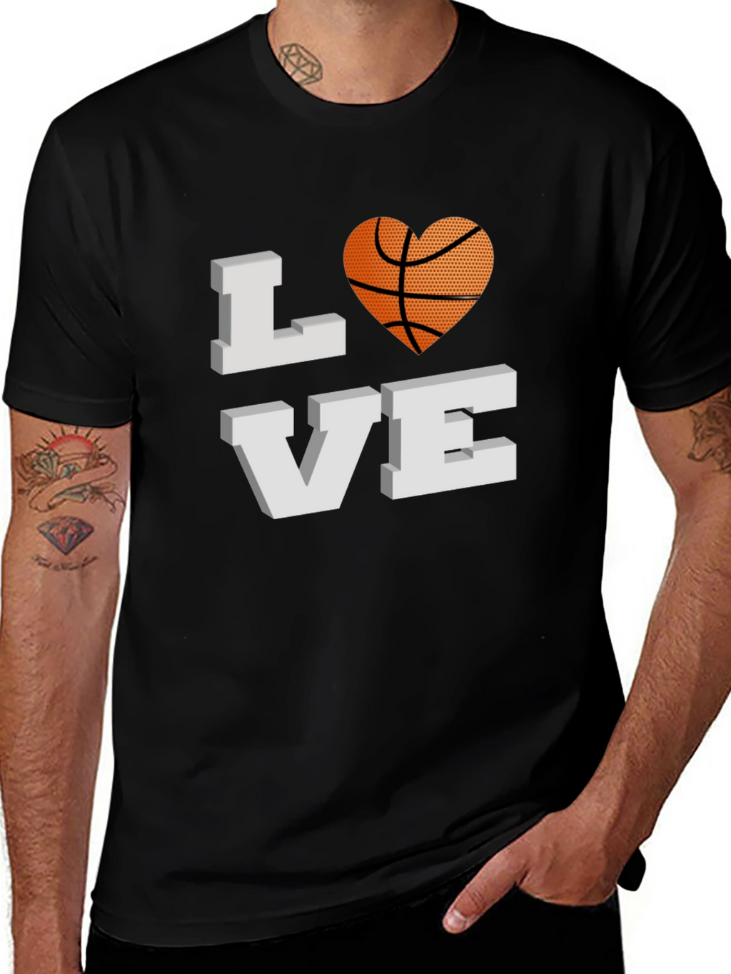 Basketball Love Graphic T-Shirt