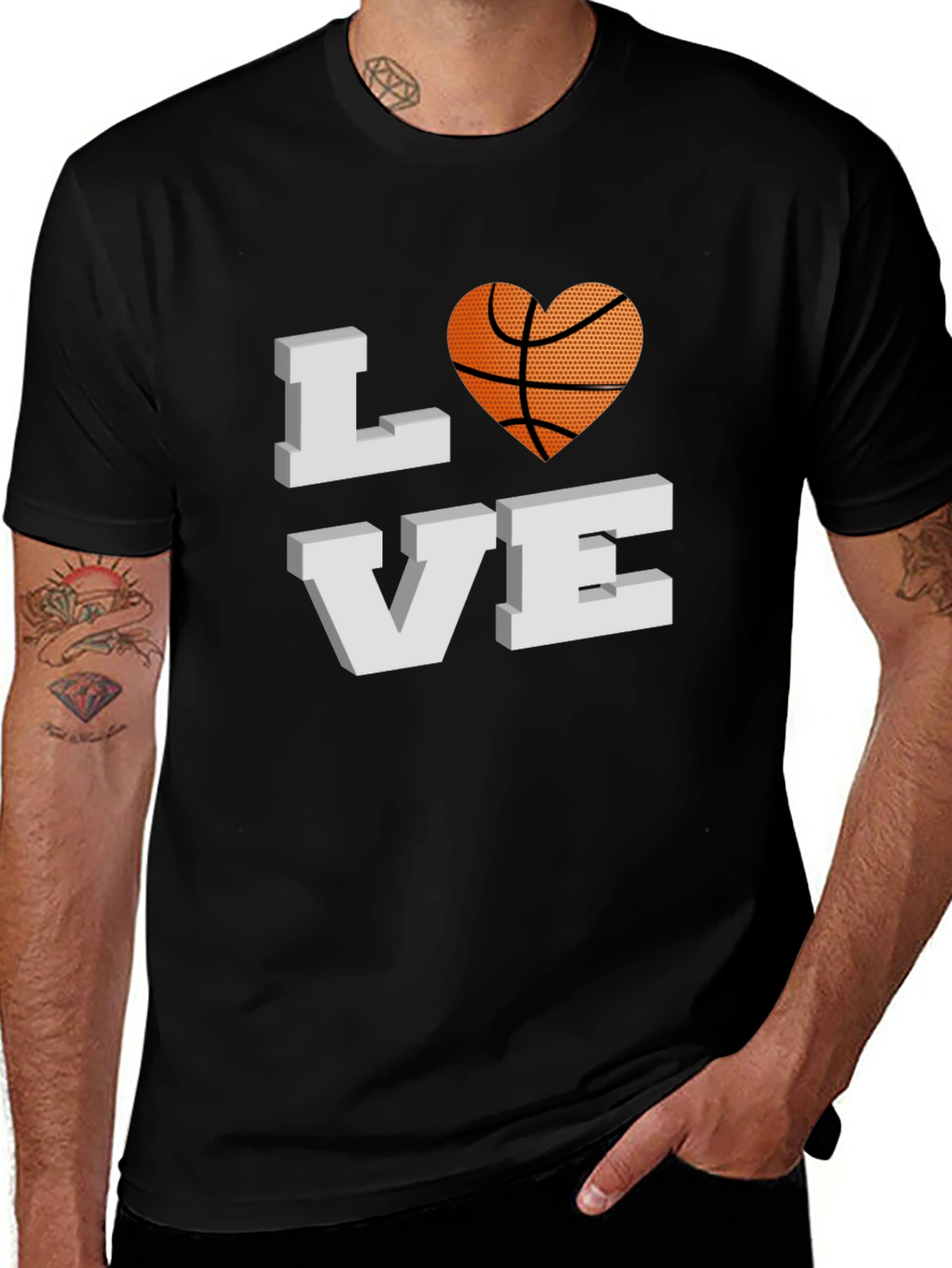 Basketball Love Graphic T-Shirt