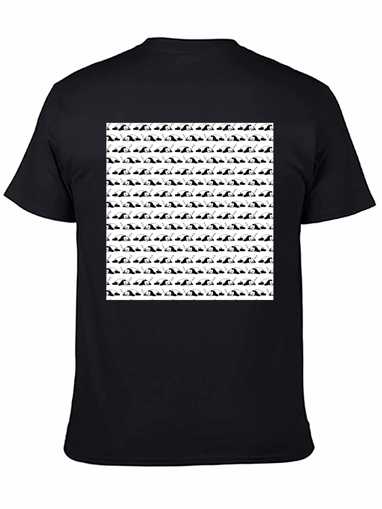 Panda Patterned Graphic Tee - Soft Cotton Casual Shirt
