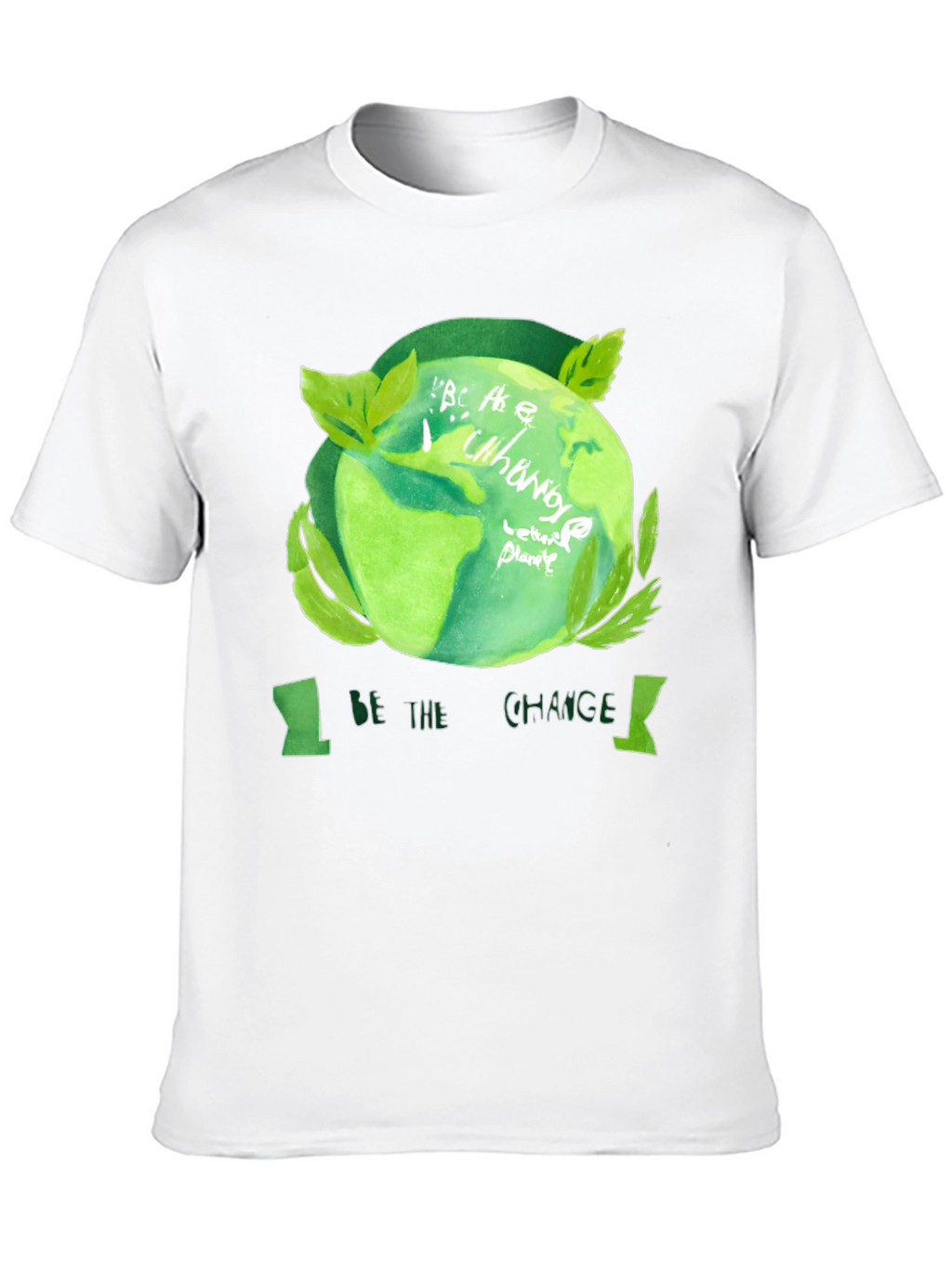 Eco-Friendly Be the Change Black T-Shirt
