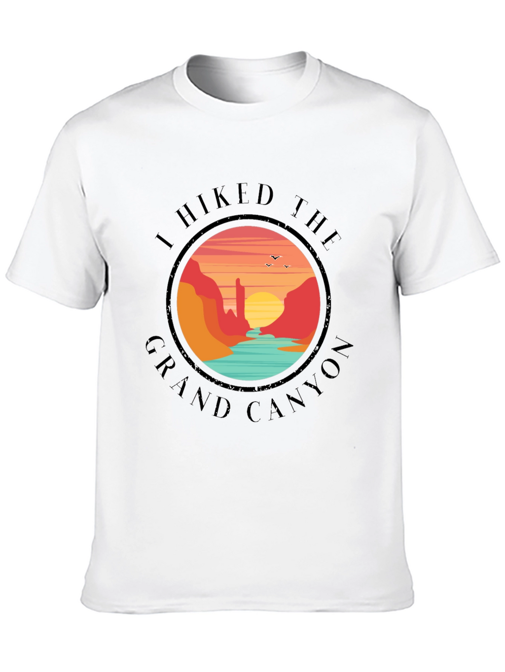Grand Canyon Hiker Black T-Shirt