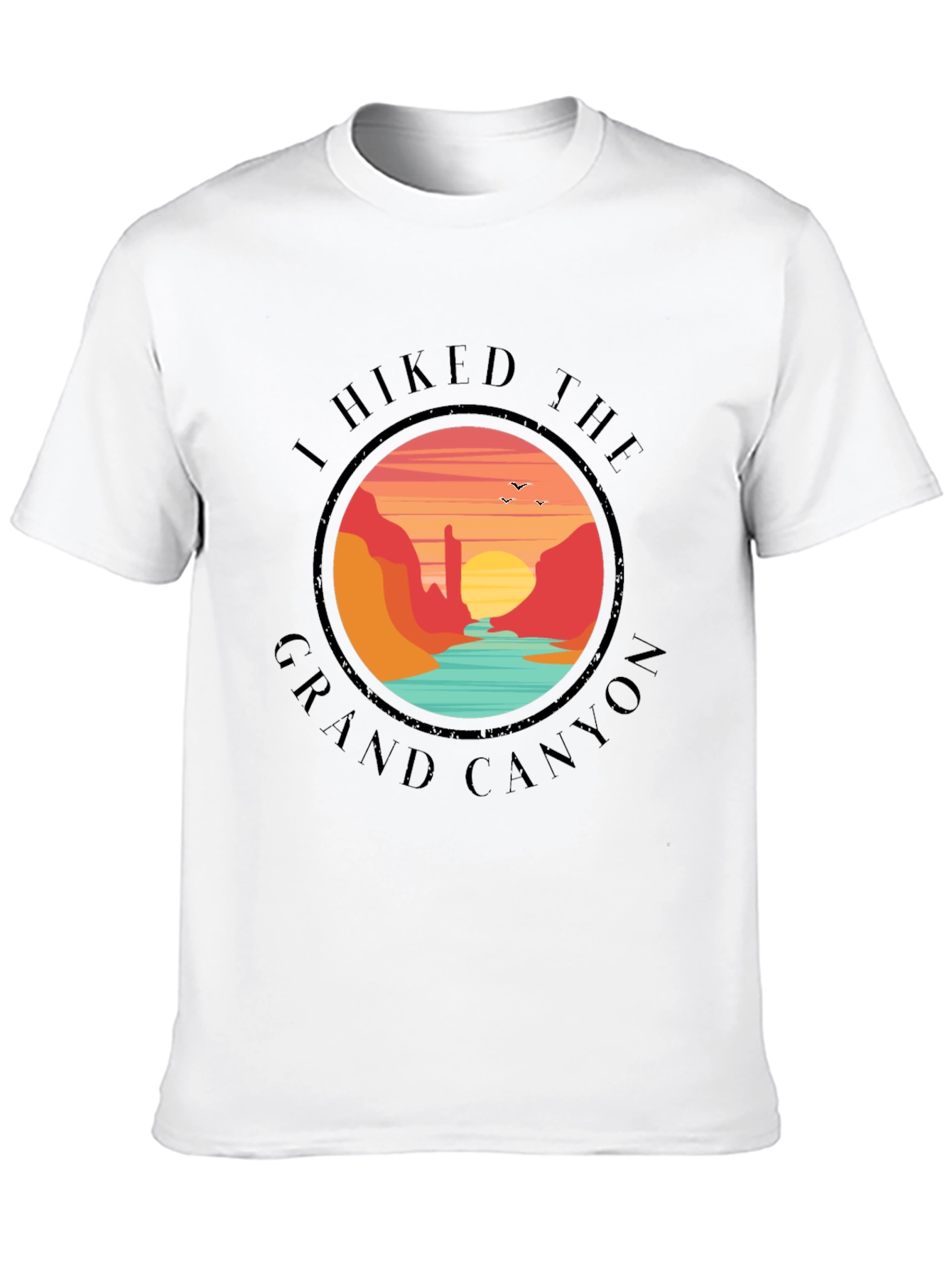 Grand Canyon Hiker Black T-Shirt