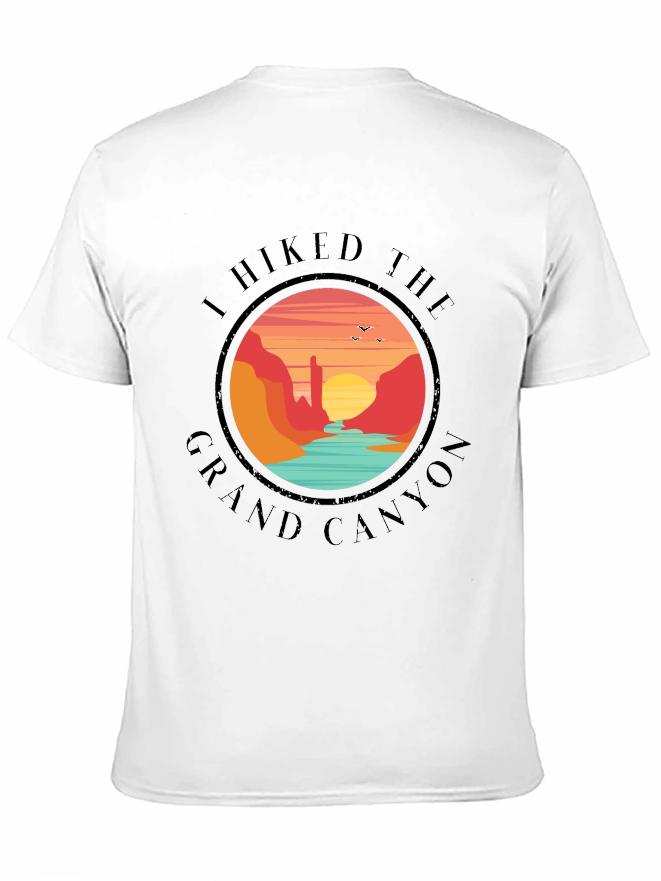Grand Canyon Hiker Black T-Shirt