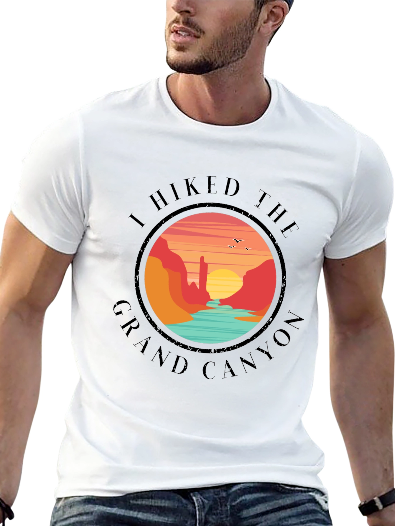 Grand Canyon Hiker Black T-Shirt