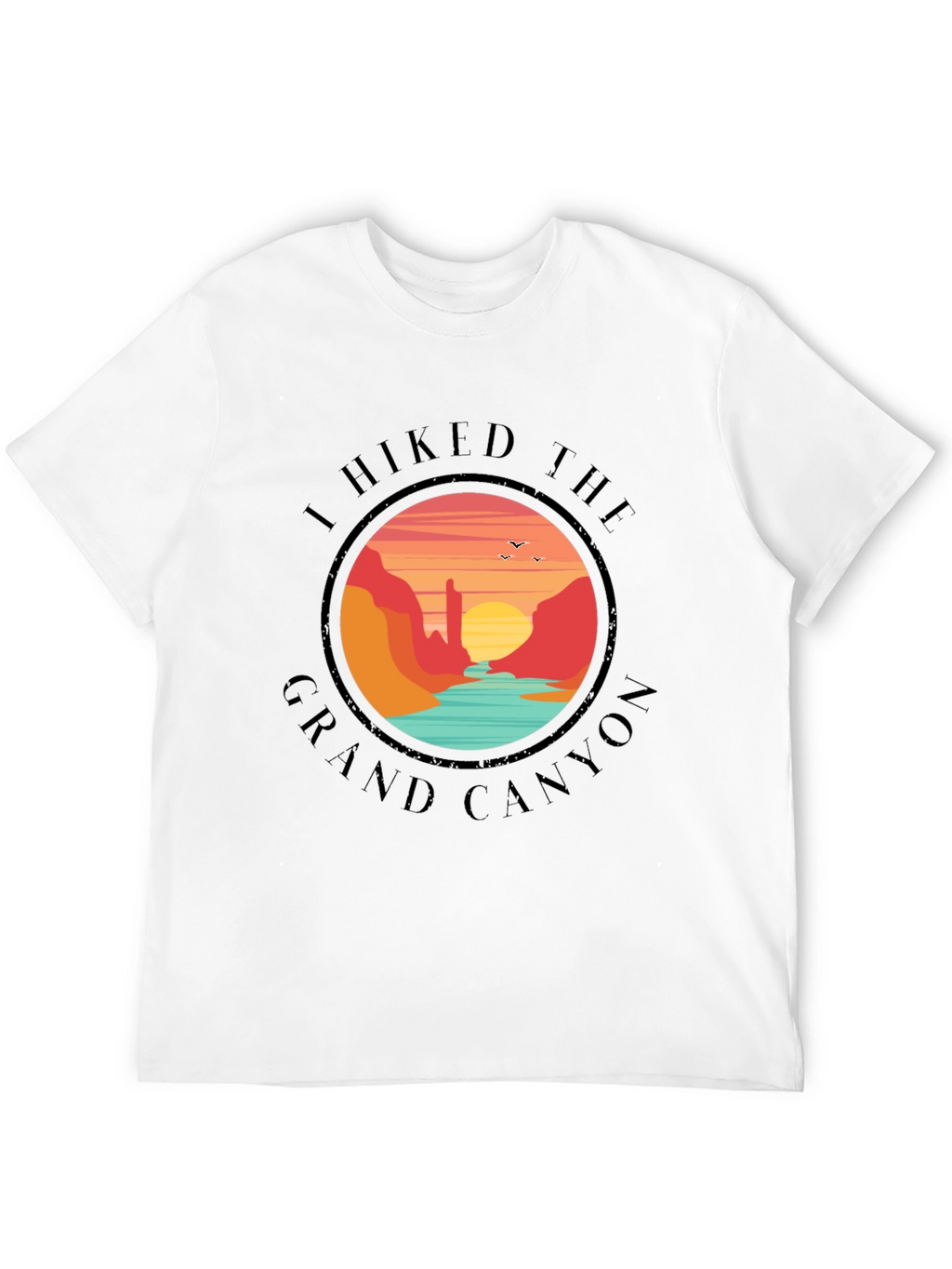 Grand Canyon Hiker Black T-Shirt