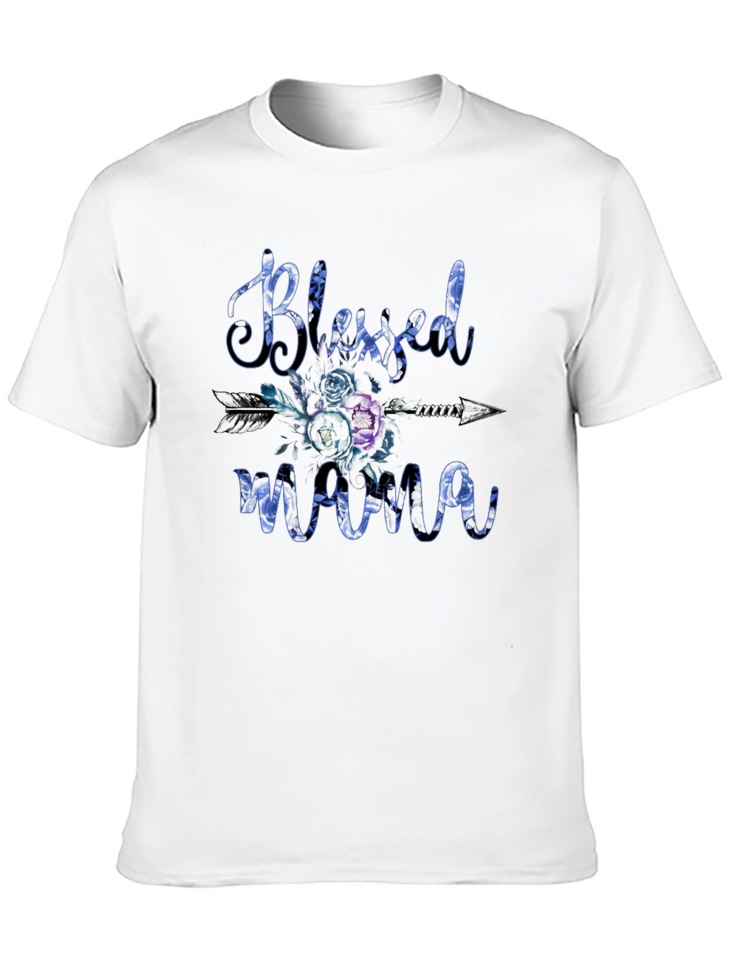 Blessed Mama Floral Graphic Tee