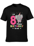 Im 8! Birthday Elephant Kids T-Shirt