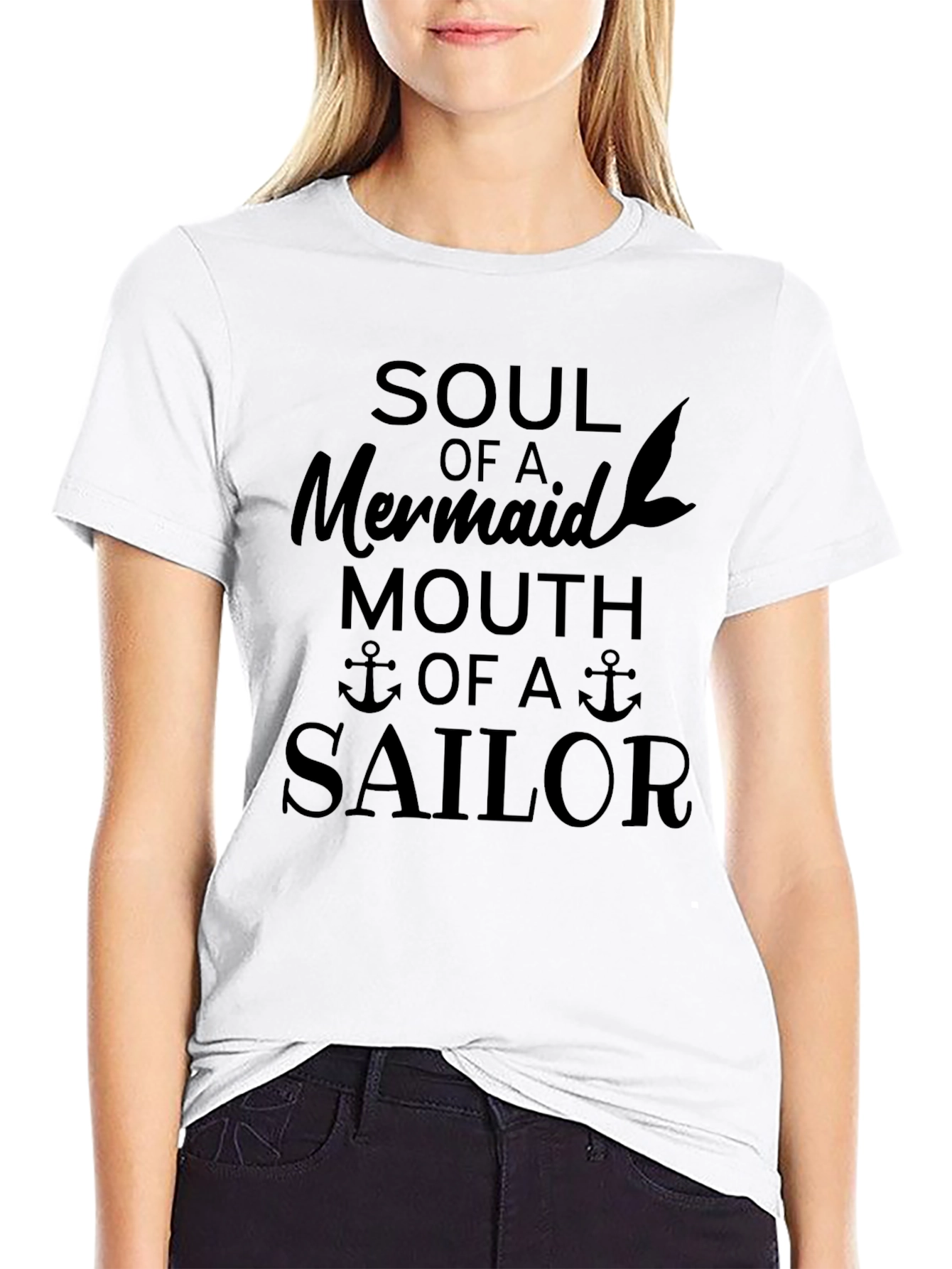 Soul of a Mermaid Sailor Graphic T-Shirt